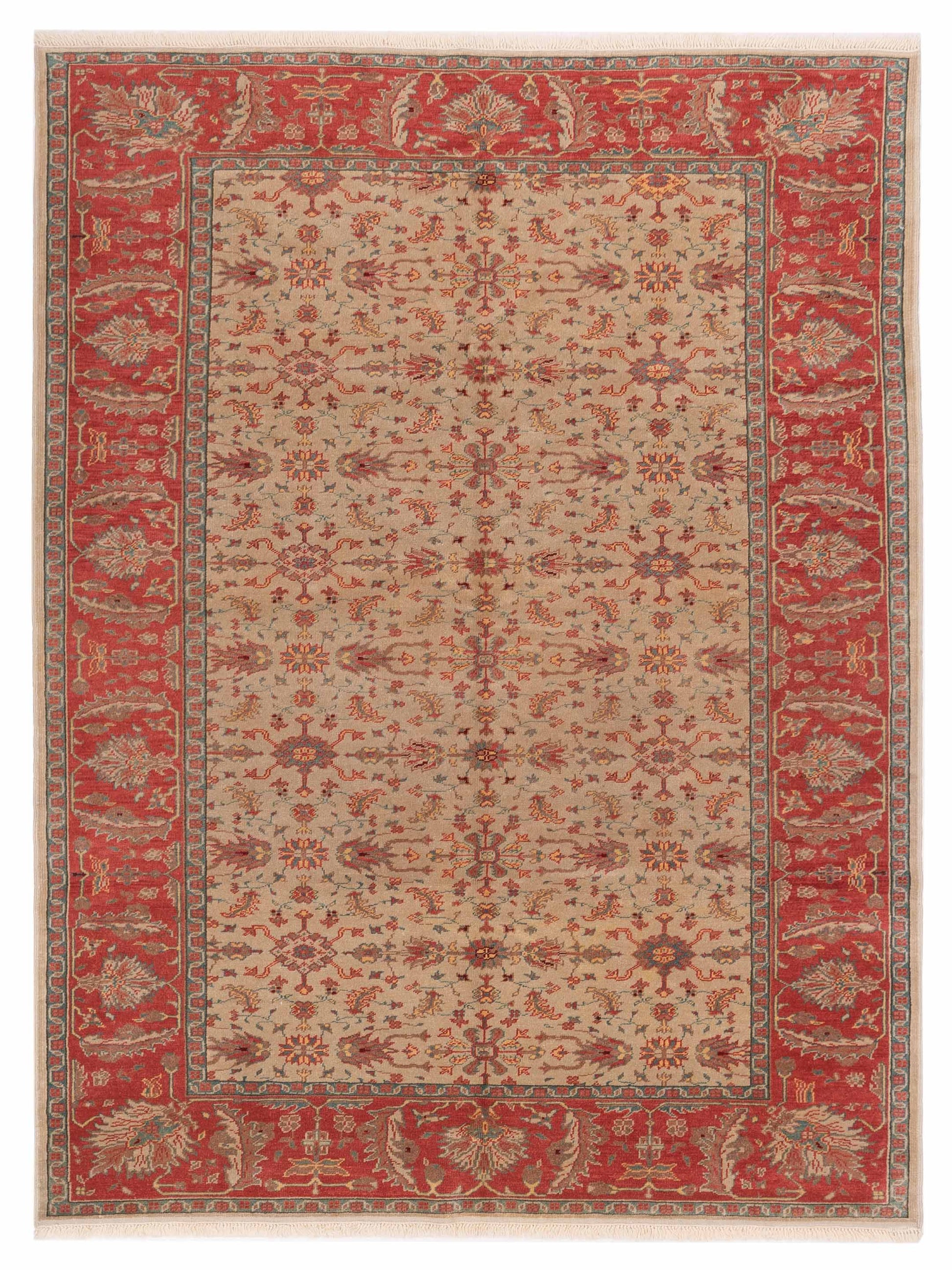 Pasha Antique Loom  Ivory Rust Transitional