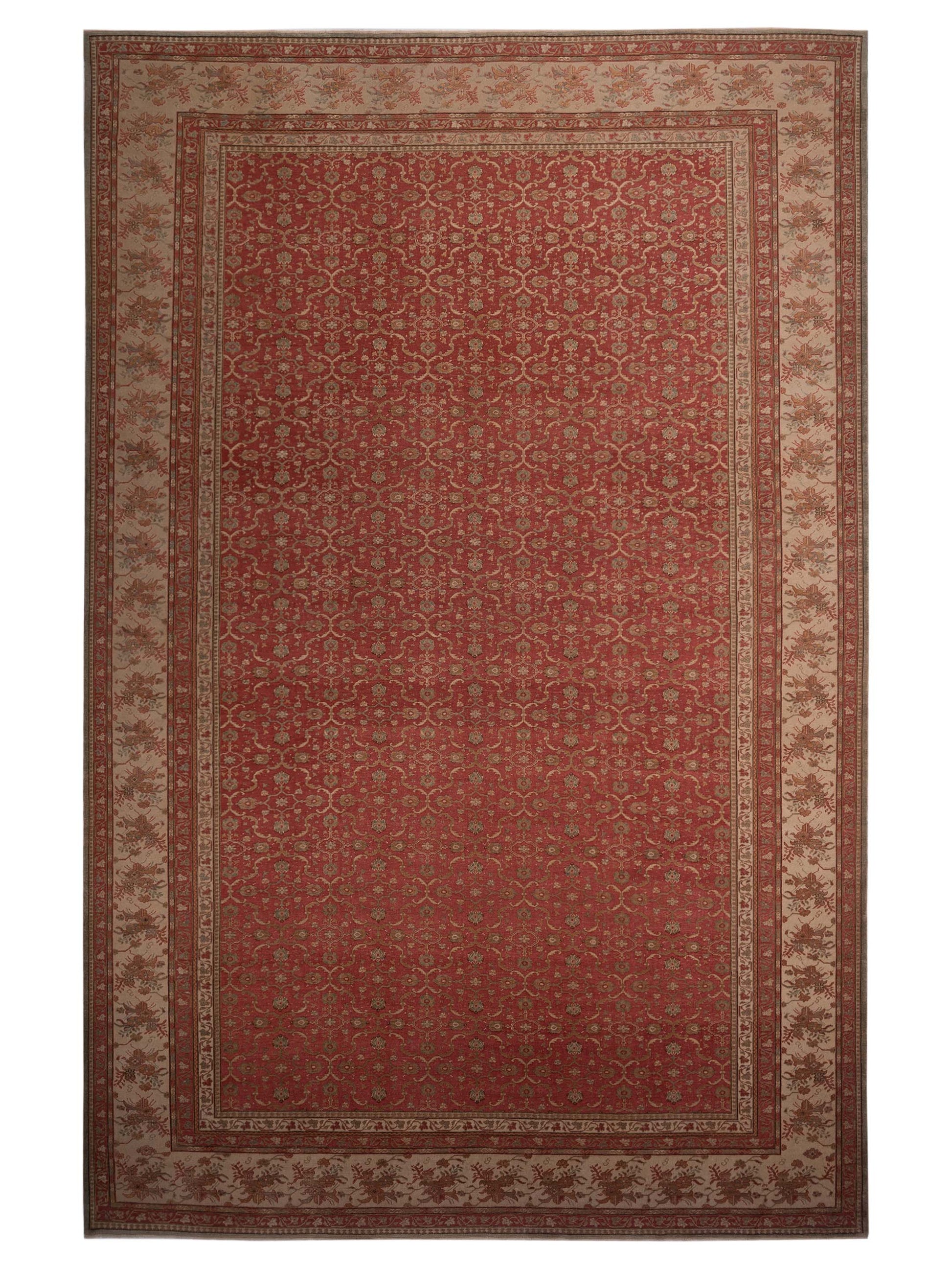 Pasha Antique Loom  Rust Ivory Traditional