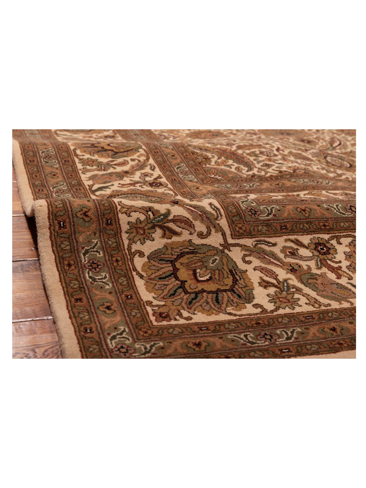 Jahan 98885 Ivory Ivory 9.2x11.11 Hand Knotted Rug
