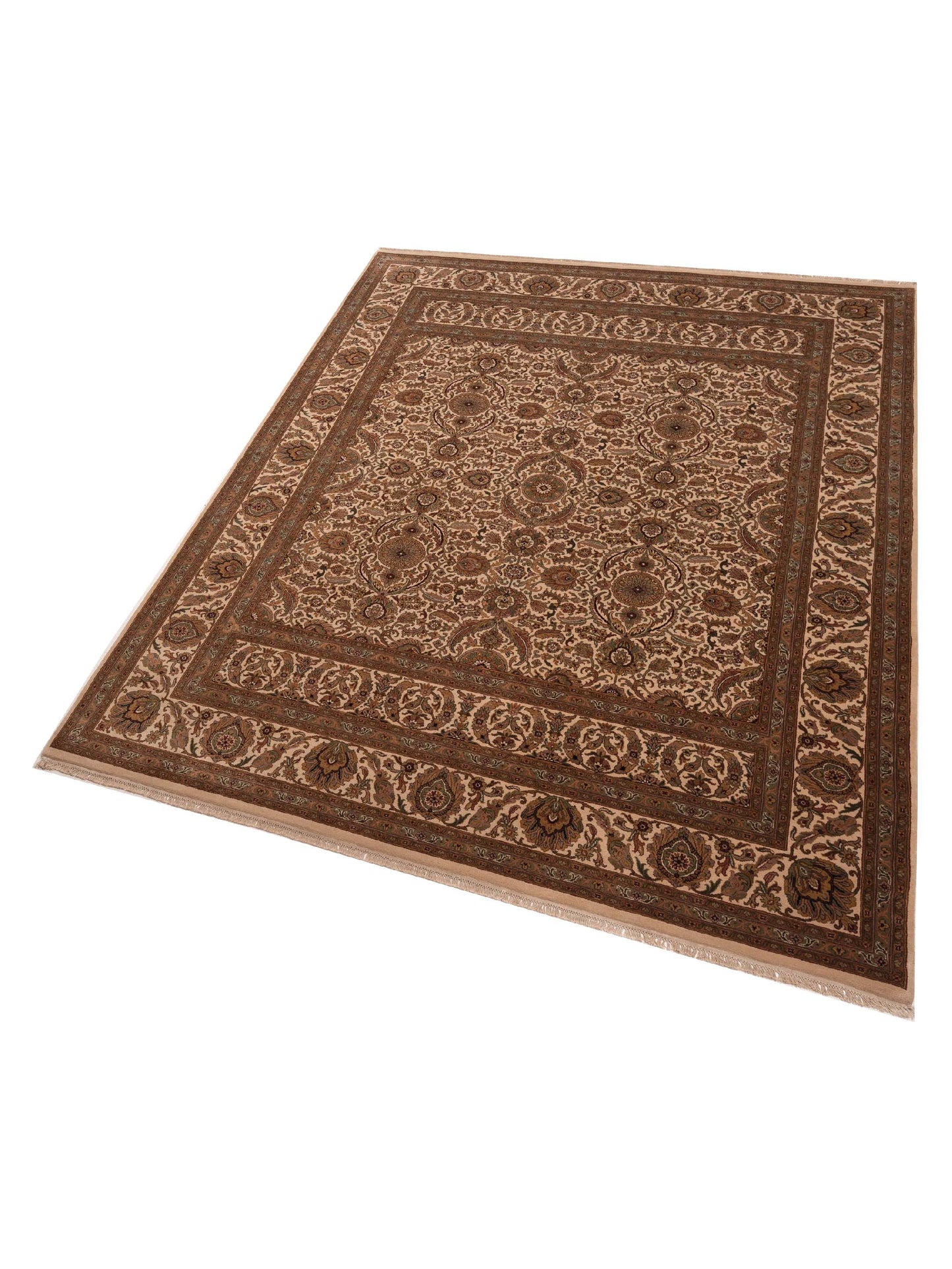 Jahan 98885 Ivory Ivory 9.2x11.11 Hand Knotted Rug