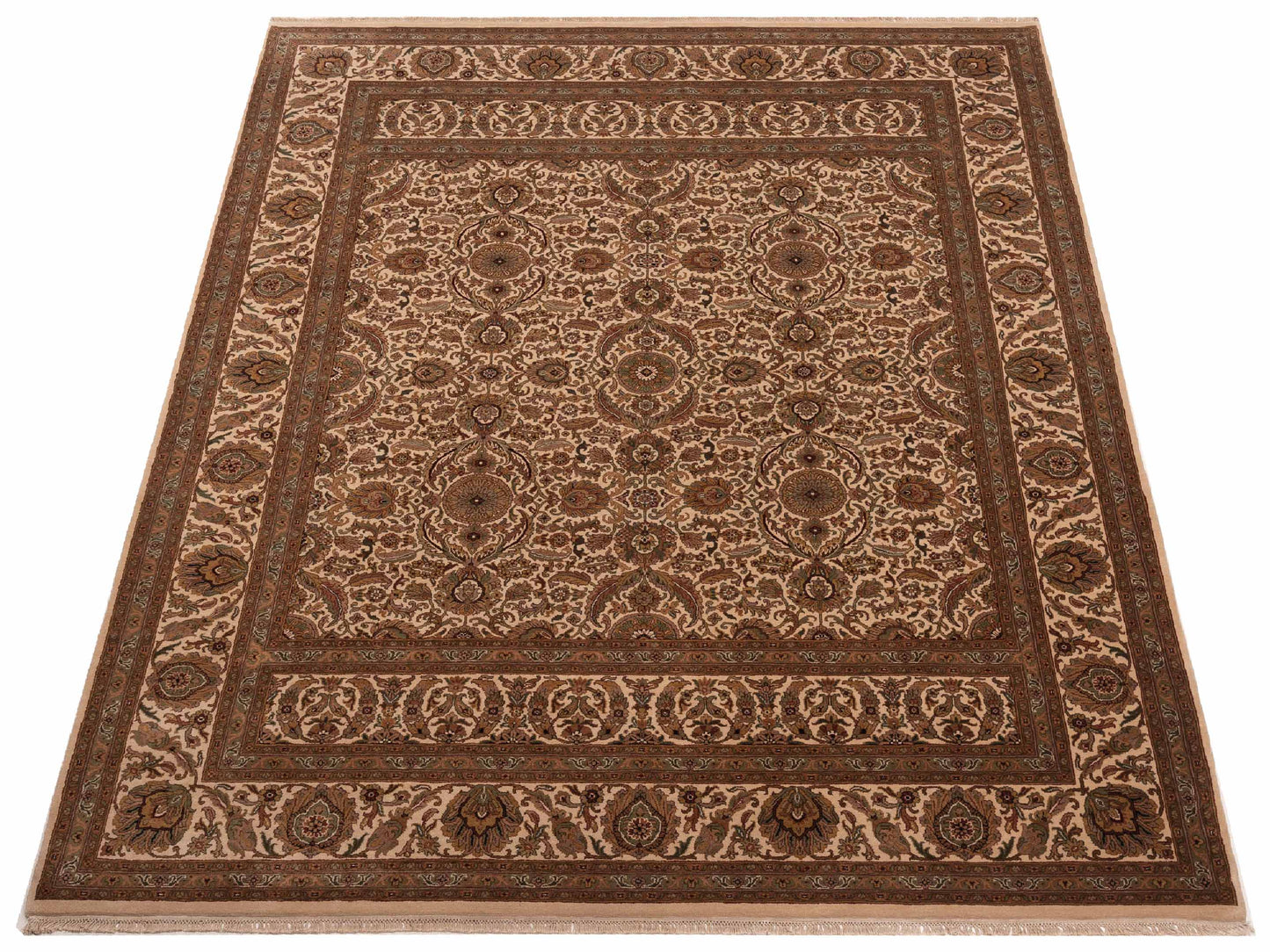 Jahan 98885 Ivory Ivory 9.2x11.11 Hand Knotted Rug