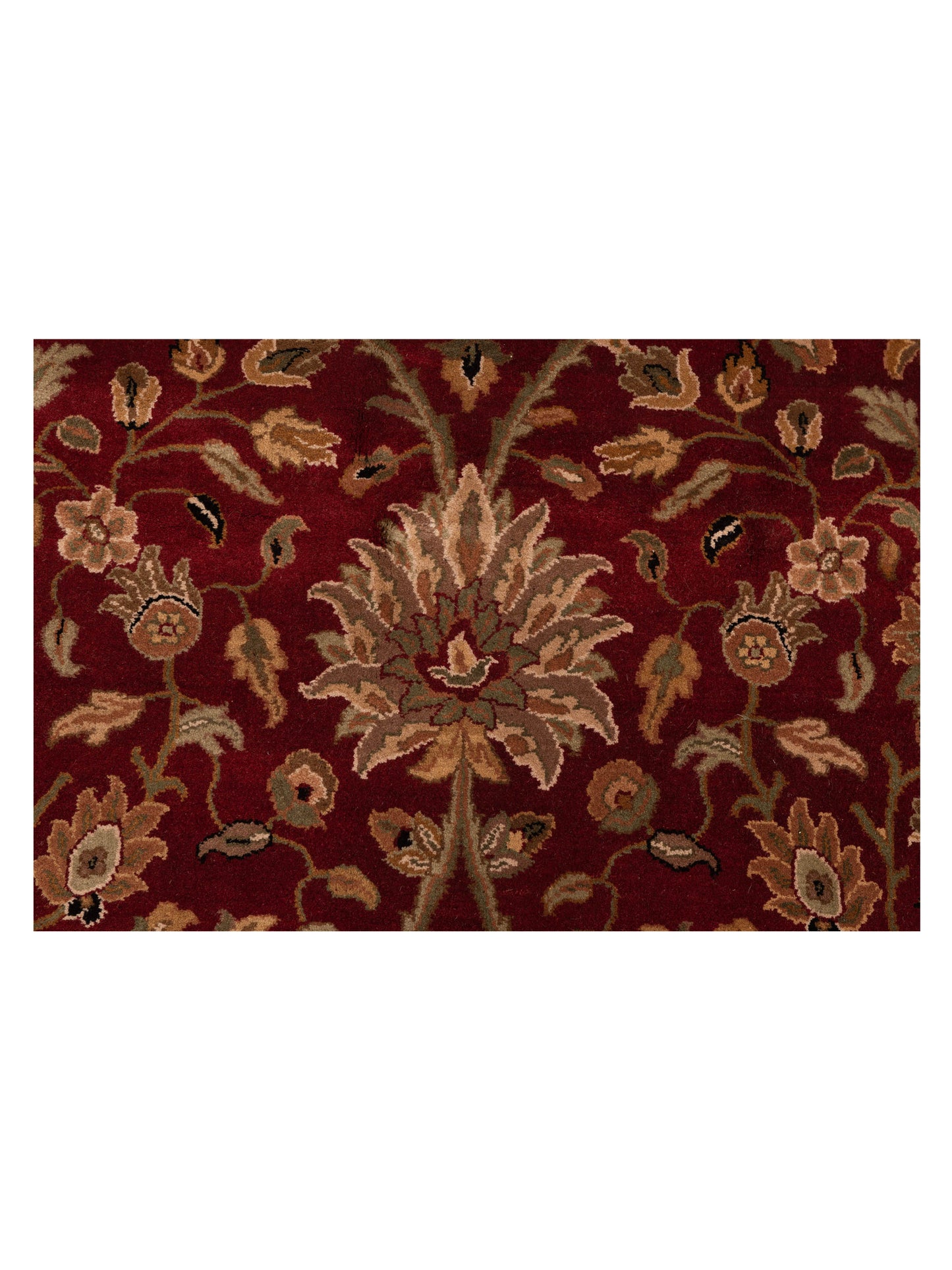 Jahan 98886 Red Black 9.1x12.4 Hand Knotted Rug