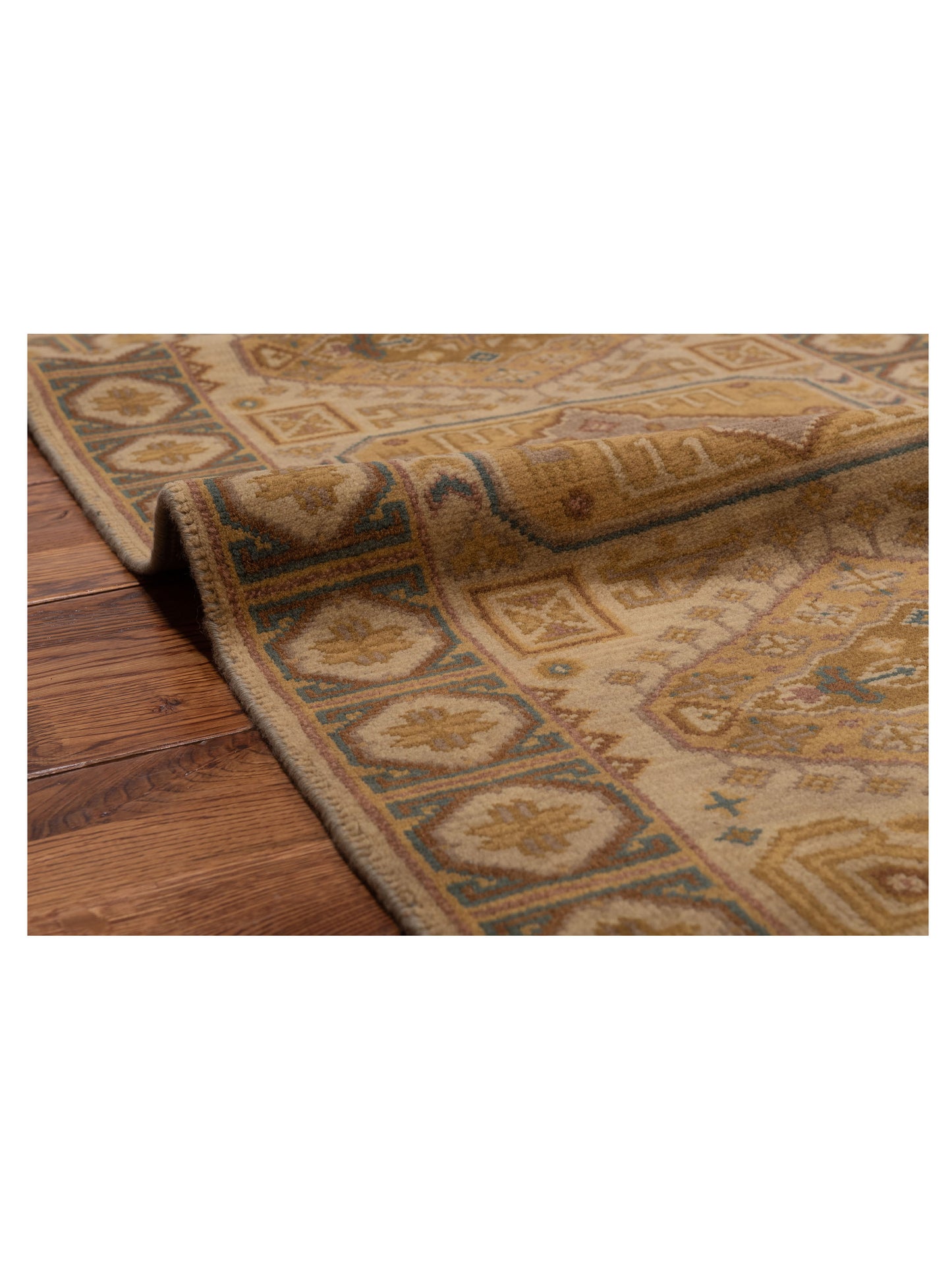 Lilac 103207 Beige Brown 2.3x4.6 Hand Knotted Rug