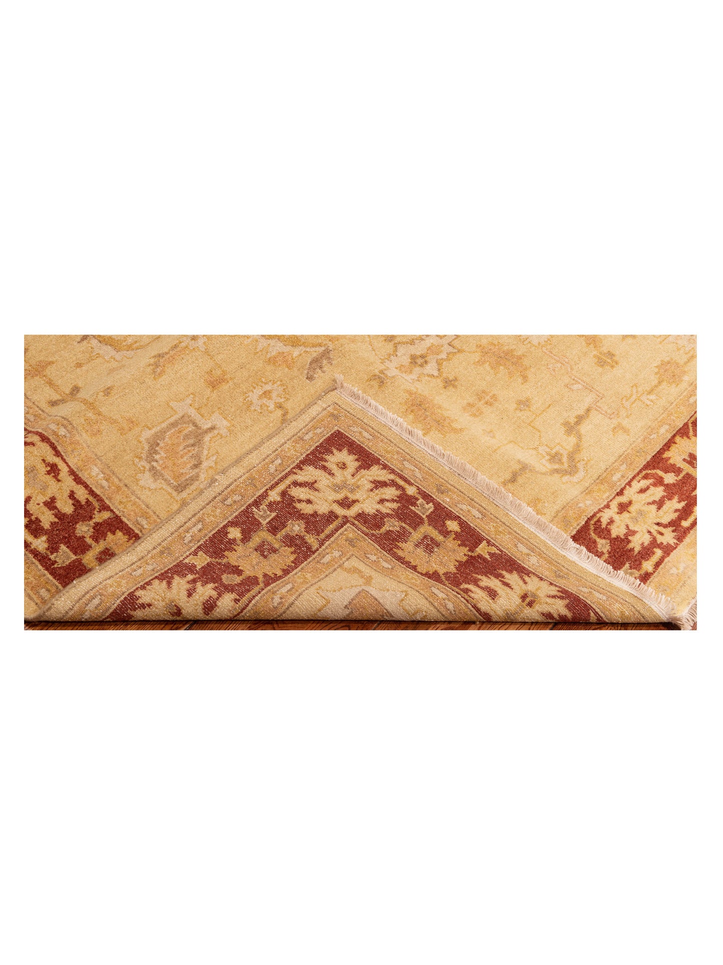 Lilac 103321 Yellow Rust 5.8x7.9 Hand Knotted Rug