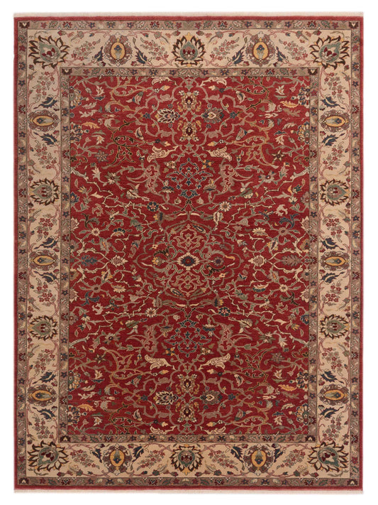 Pasha Antique Loom  Rust Ivory Traditional