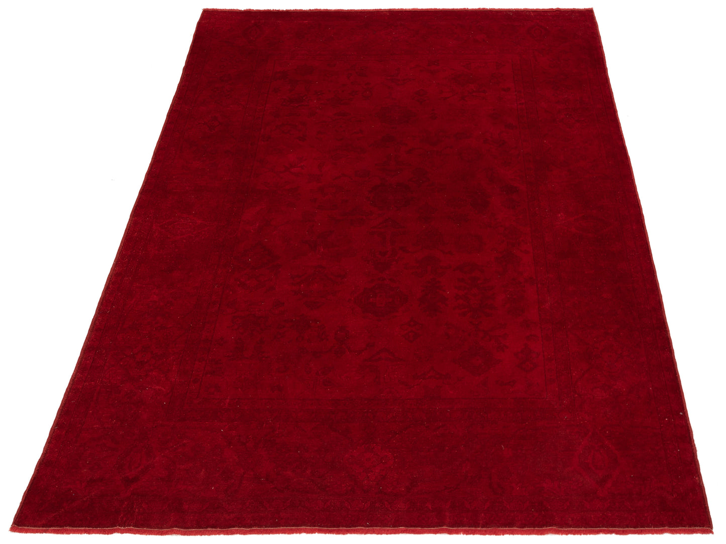 Vintage 104436 Red 8.2x10.3 Hand Knotted Rug