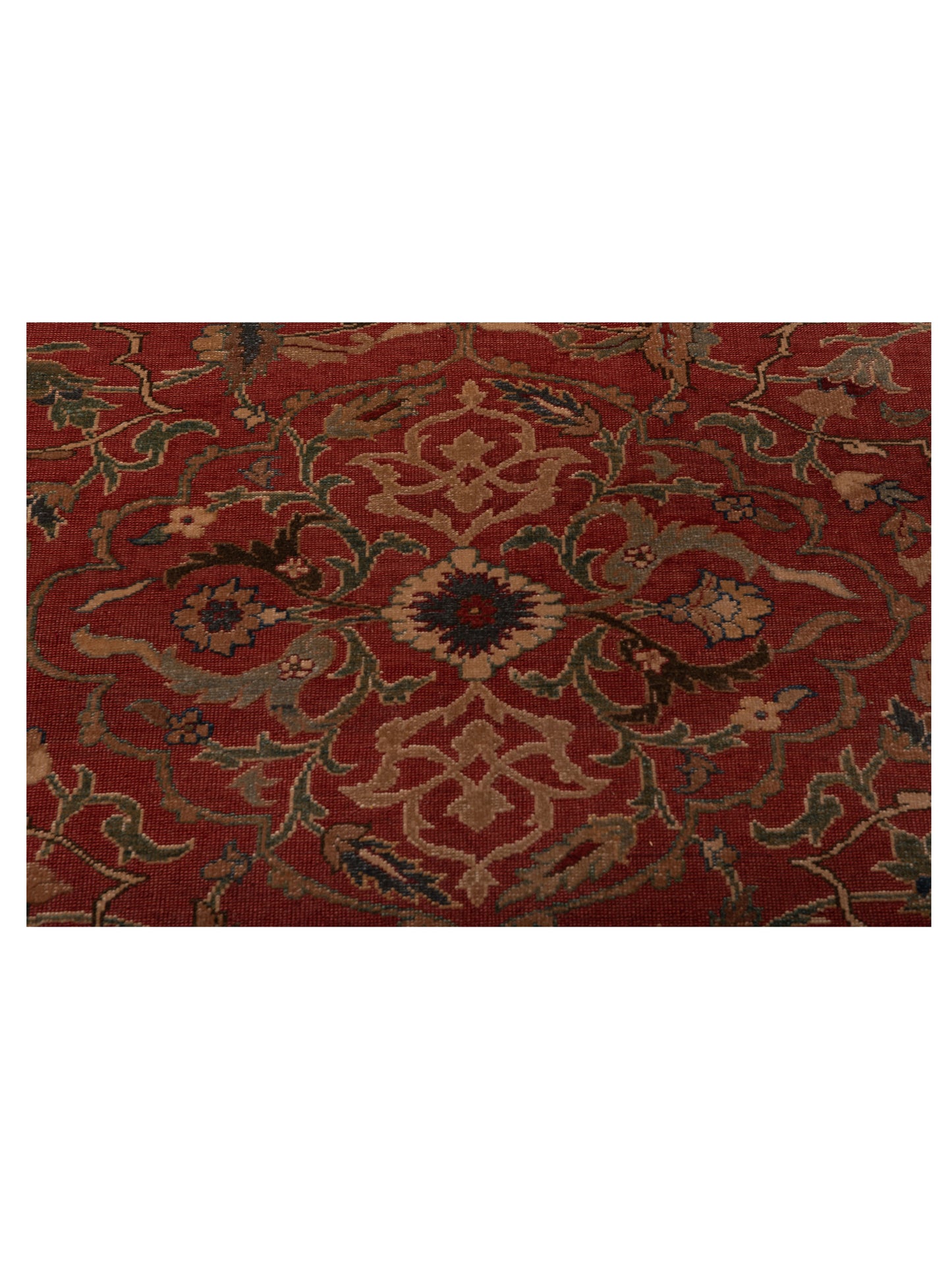 Antique Loom 104519 Rust Beige 12.1x17.9 Hand Knotted Rug