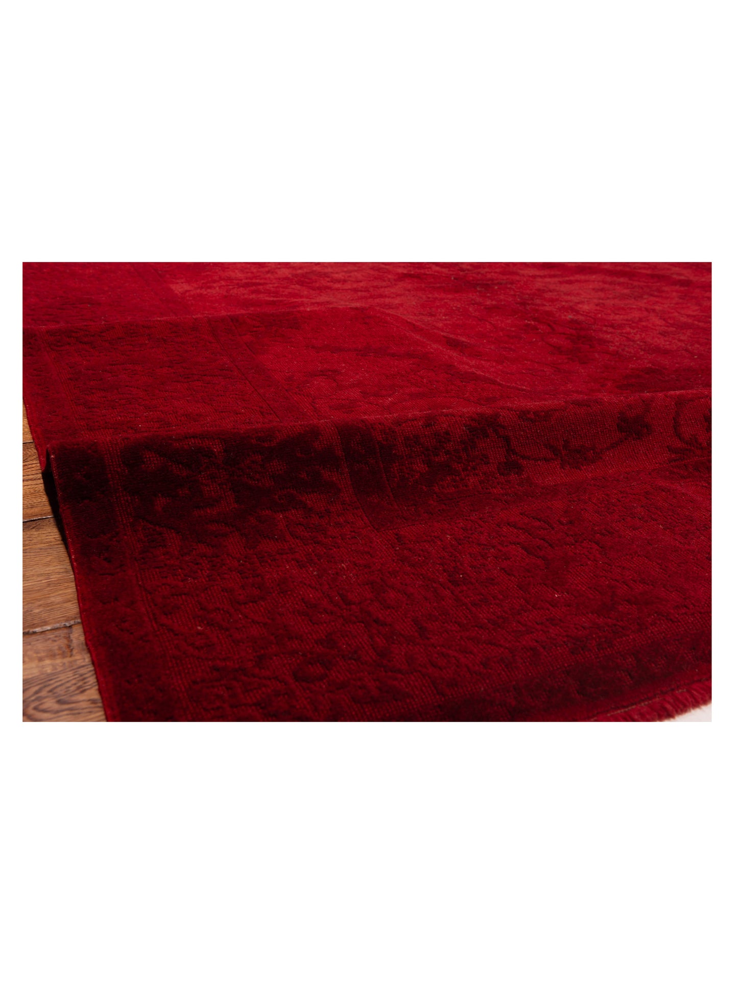 Vintage 105247 Red 6.10x9.3 Hand Knotted Rug