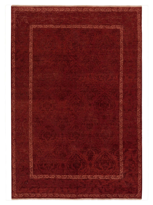 Defne Tulip Red Red  6.1x9  Hand Knotted Rug