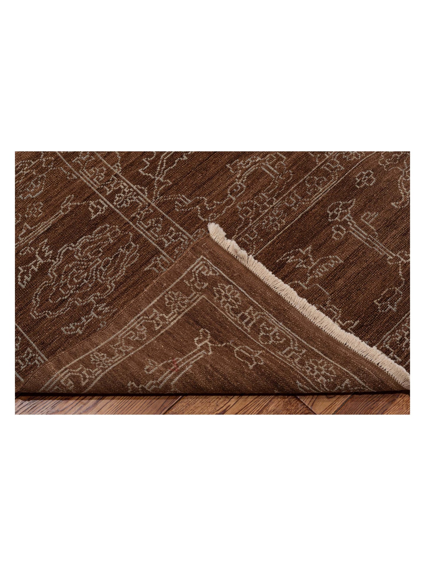 Defne Opal Brown Ice Blue  8.3x10 Hand Knotted Rug