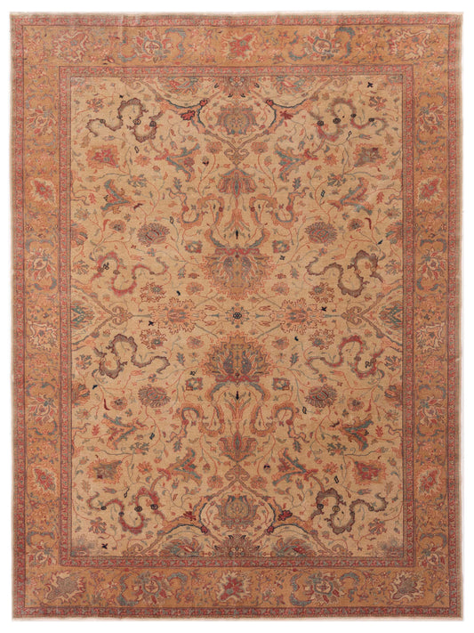 Pasha Antique Loom  Beige Gold Traditional