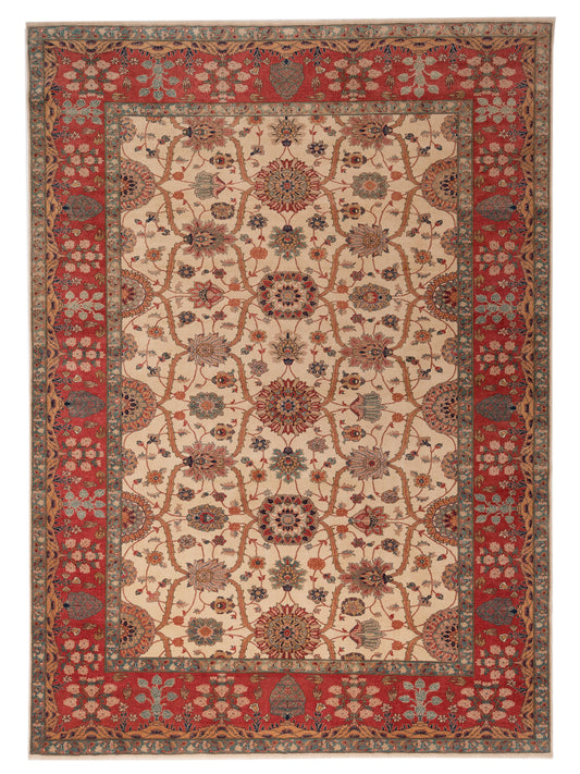 Pasha Antique Loom  Ivory Rust Traditional