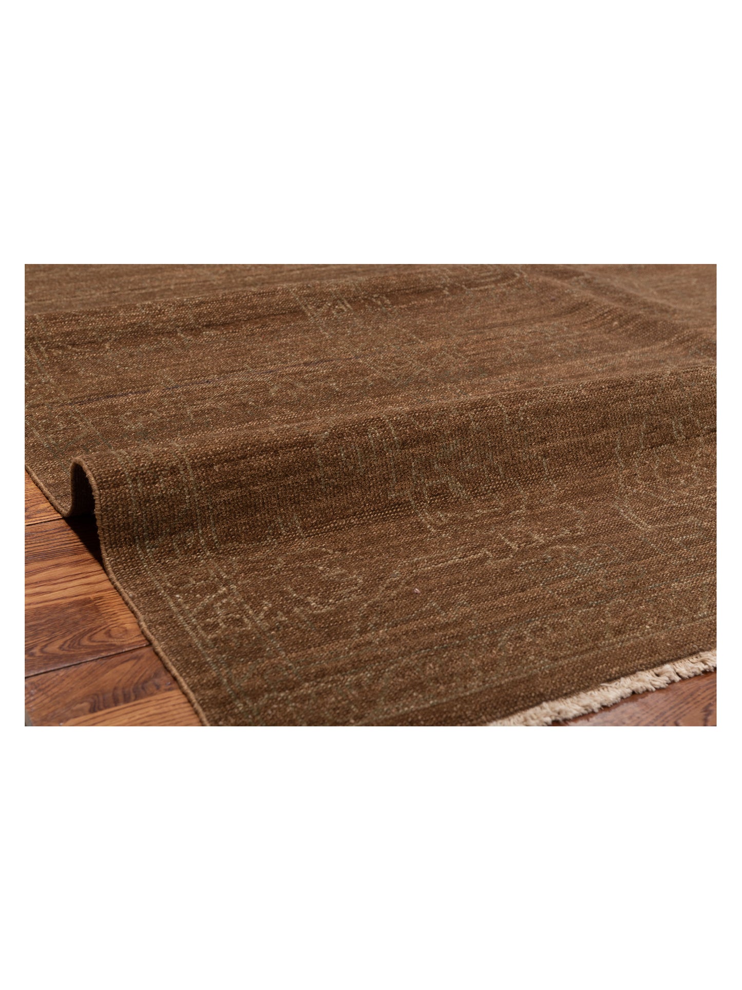 Defne Jade Brown Brown  9.2x11.11 Hand Knotted Rug