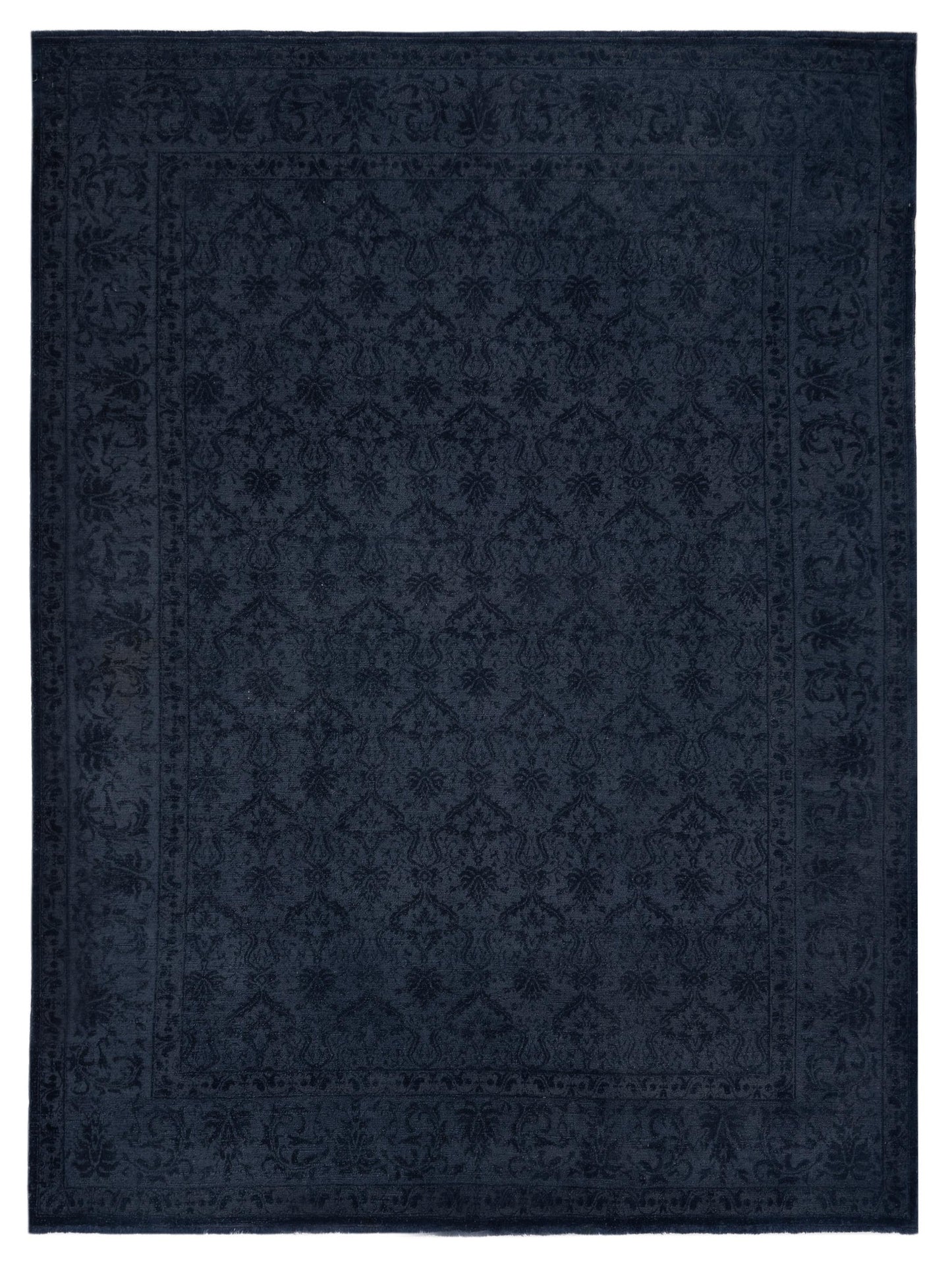 Defne Claire Dark Gray  9.2x11.10  Hand Knotted Rug