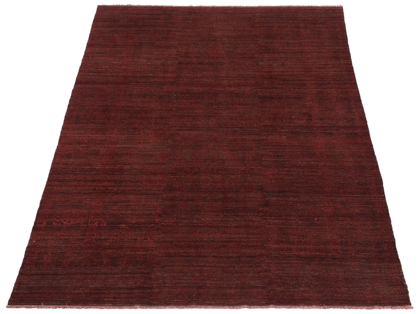 Defne Opal Burgundy Red  9.2x11.11 Hand Knotted Rug
