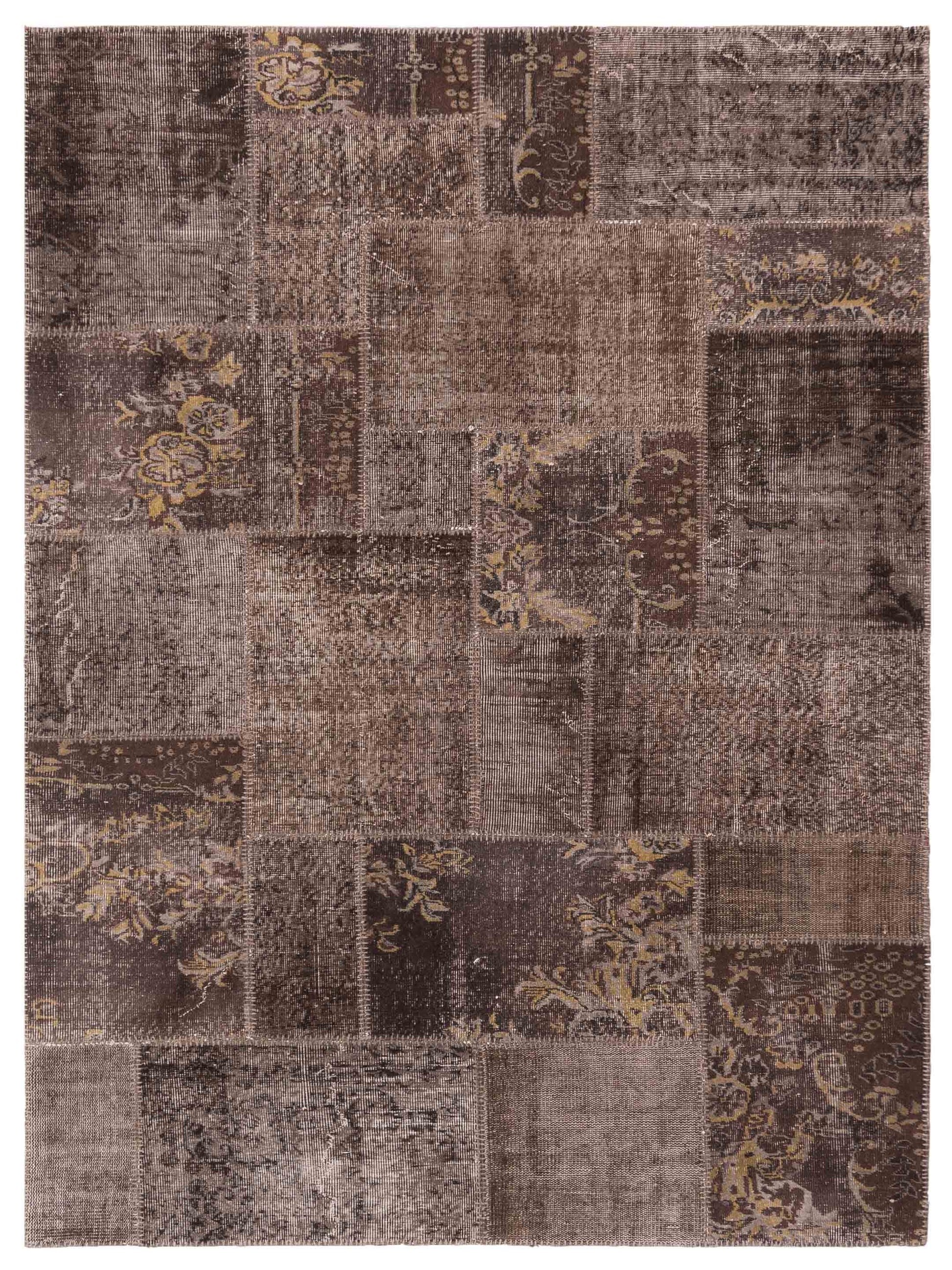 Pasha Turkish Vestige Patchwork  Brown  Contemporary