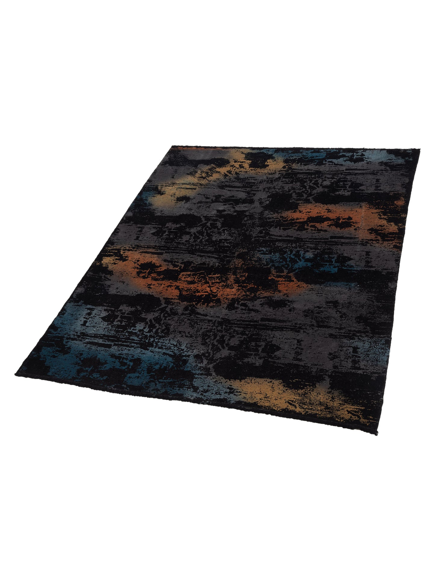Vintage 110334 Black 6.10x8.5 Hand Knotted Rug