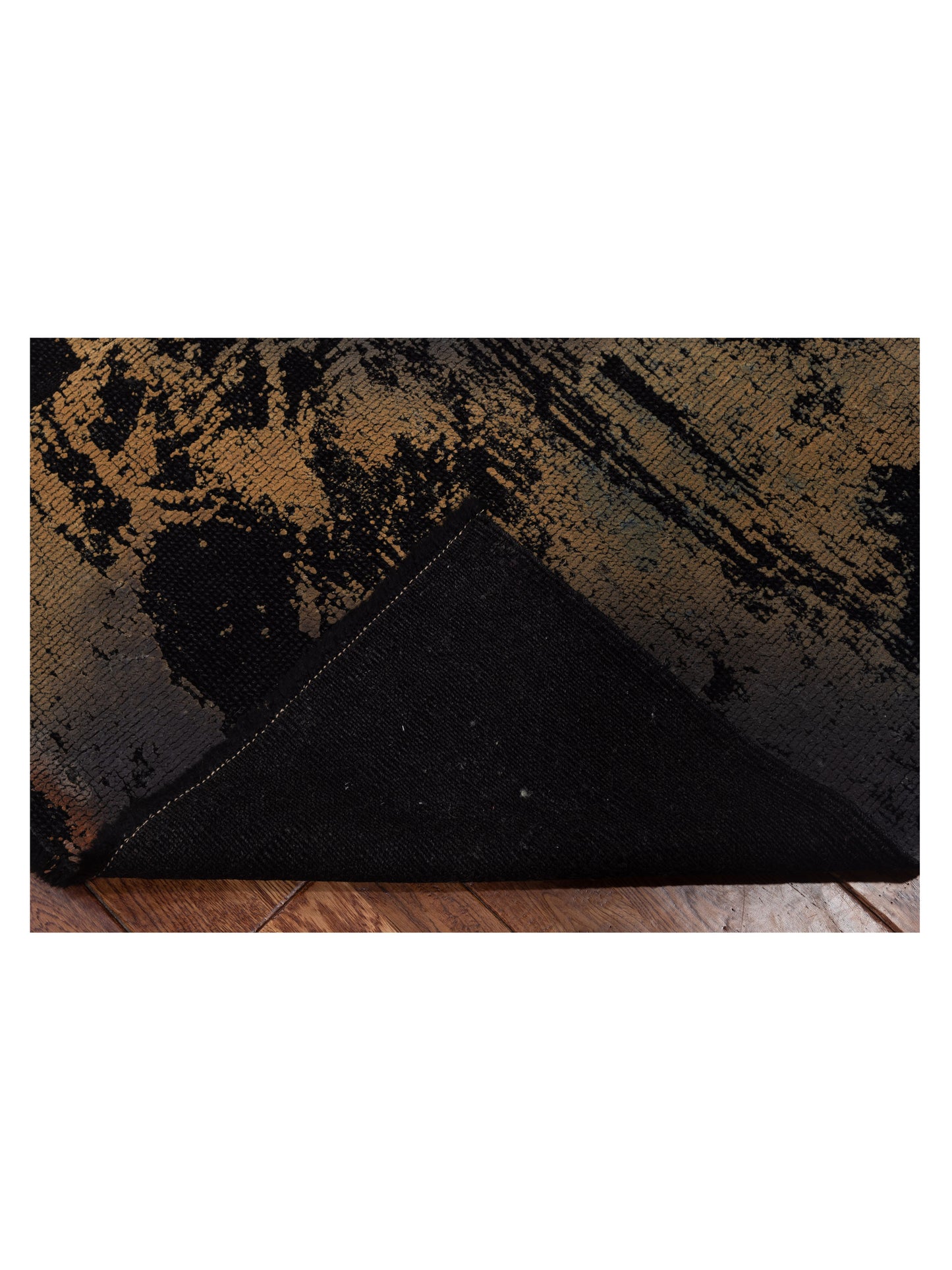 Vintage 110334 Black 6.10x8.5 Hand Knotted Rug