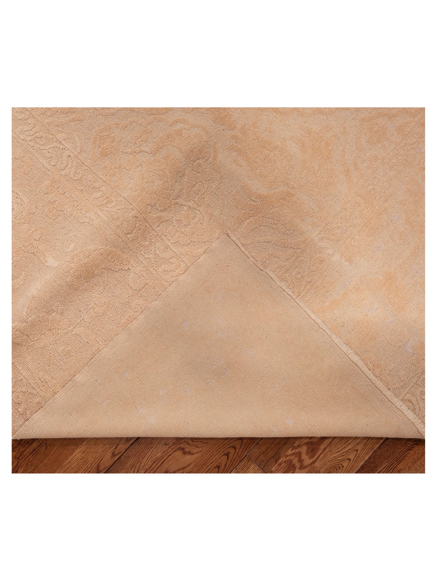 Color Bouquet 110474 Beige Beige 10.6x13.5 Hand Knotted Rug