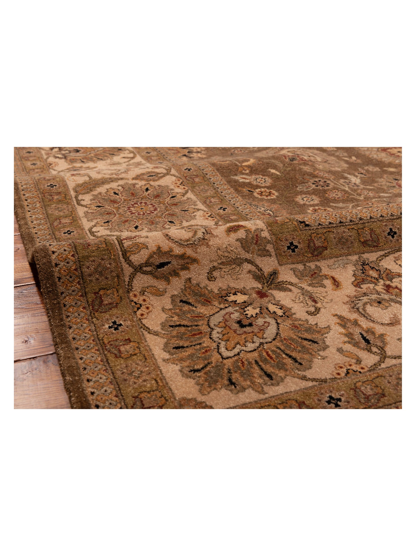 Haji Jalili 111255 Brown Ivory 9x12.11 Hand Knotted Rug