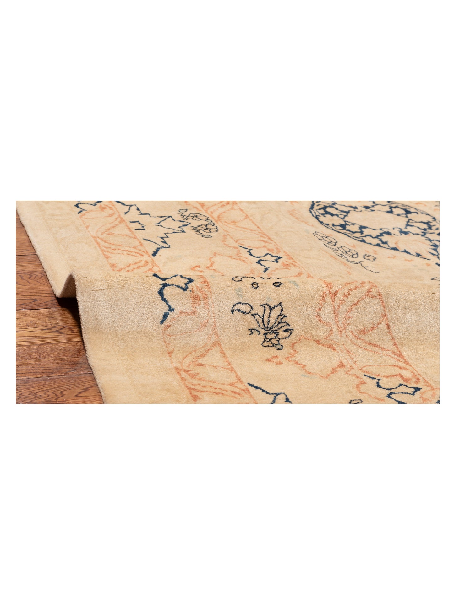 Haji Jalili 111427 Ivory Ivory 9.1x12.1 Hand Knotted Rug