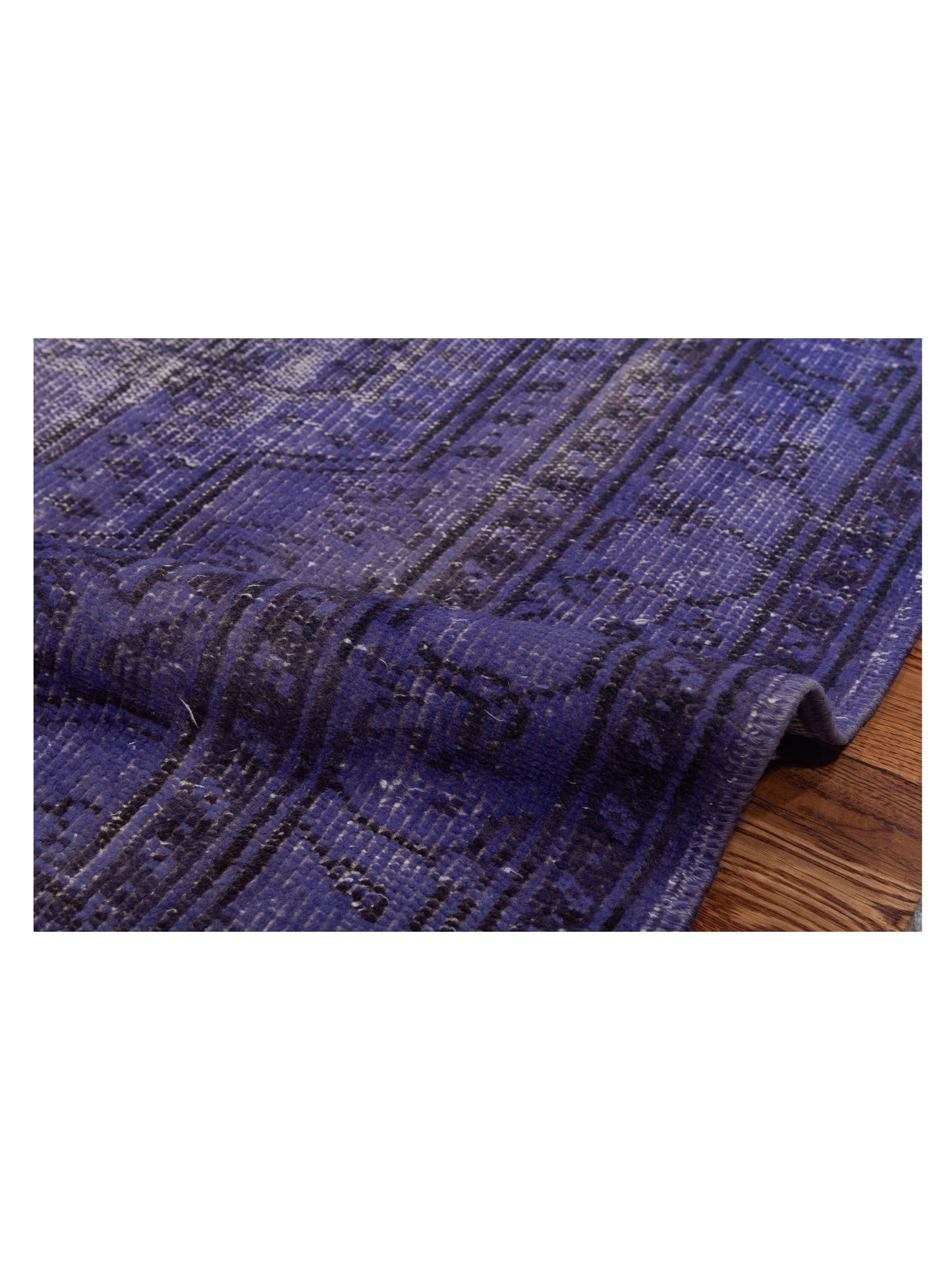 Vintage 111757 Purple 5.11x9.4 Hand Knotted Rug