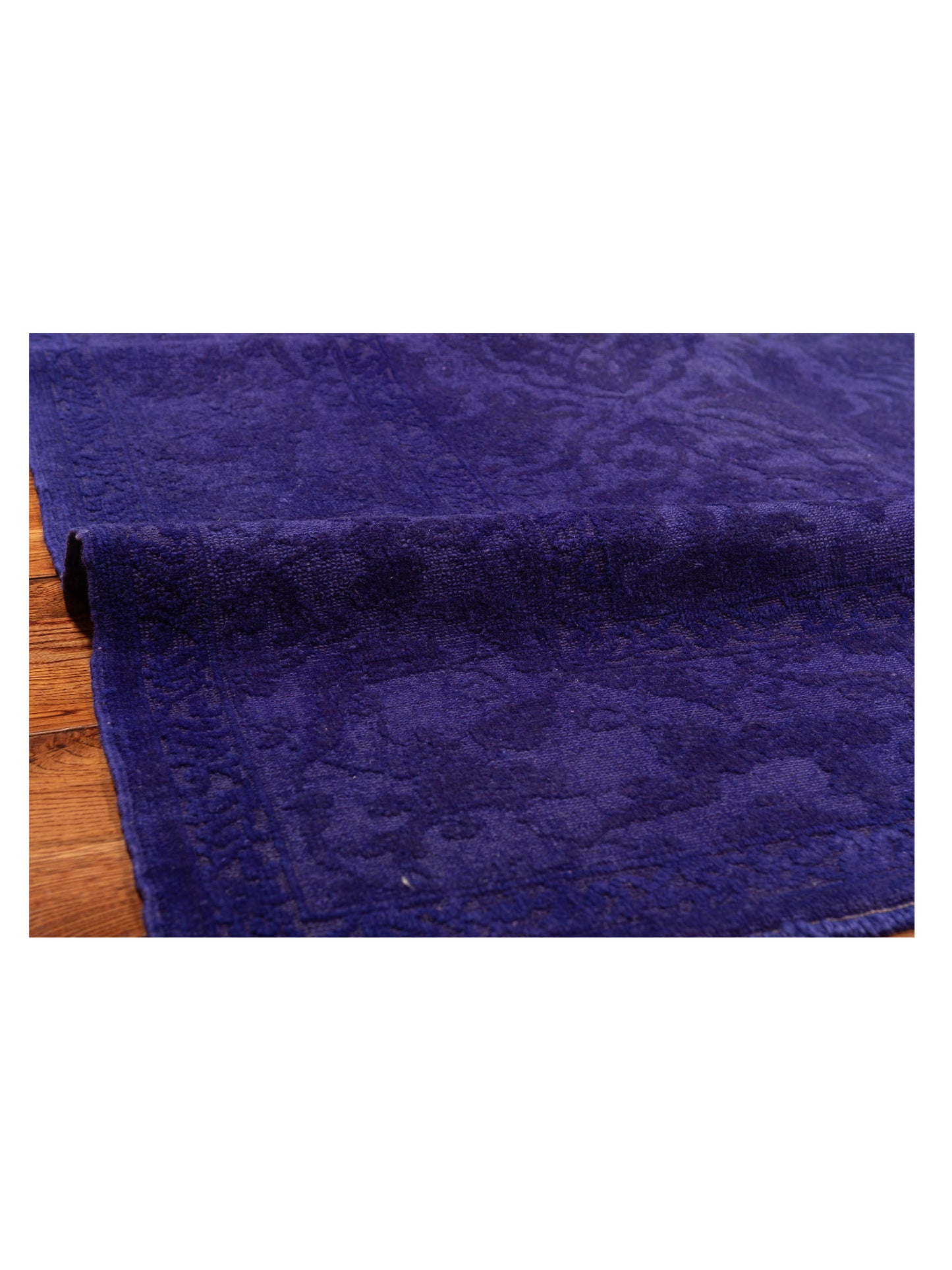 Color Bouquet 112309 Purple Purple 6.4x8.9 Hand Knotted Rug