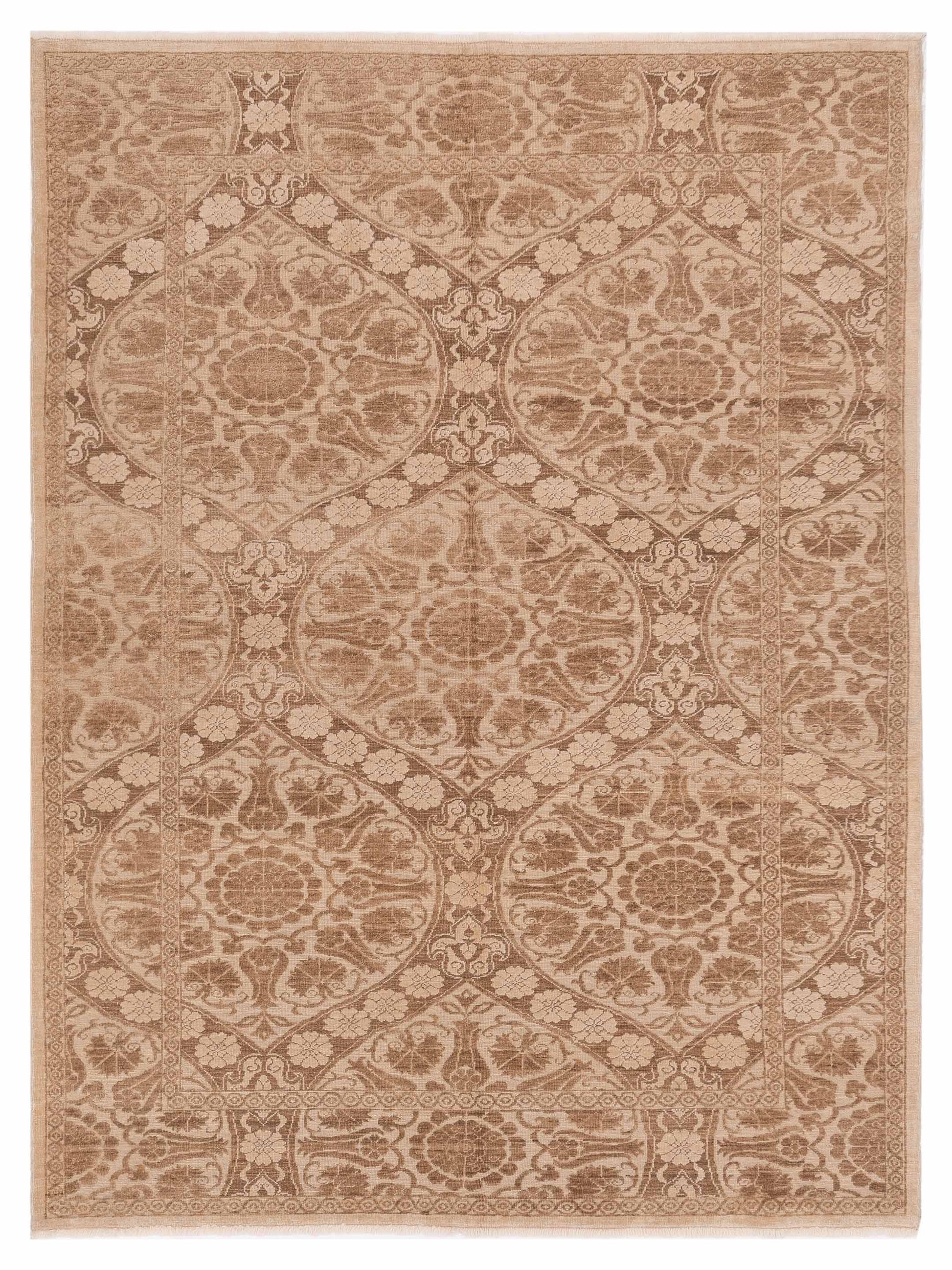 Pasha Defne  Cream Light Brown Transitional