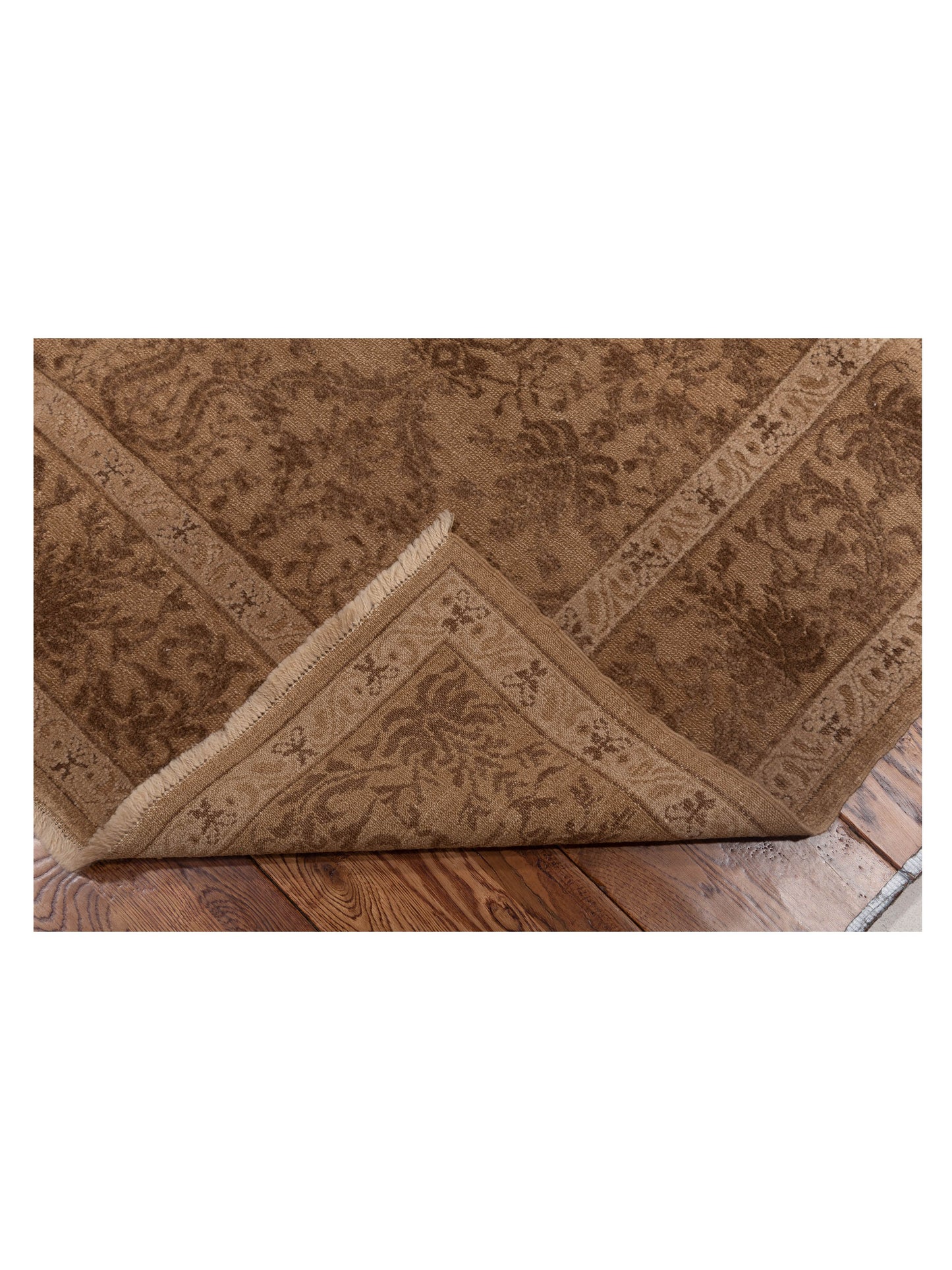 Defne Begonia Light Brown Brown 6.1x8.10 Hand Knotted Rug