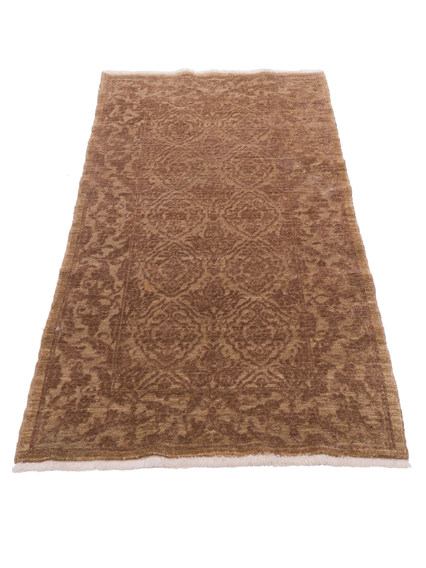 Defne Tulip Light Brown Brown  2.7x4.8 Hand Knotted Rug