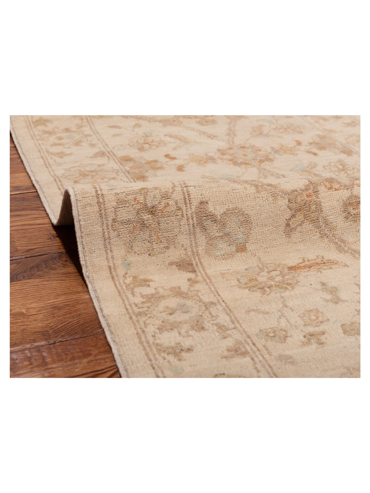 Laila 112549 Ivory Ivory 2.7x8.2 Hand Knotted Rug