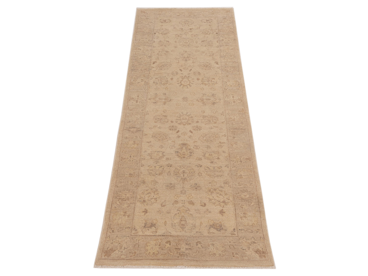 Laila 112604 Ivory Silver 2.7x7.8 Hand Knotted Rug
