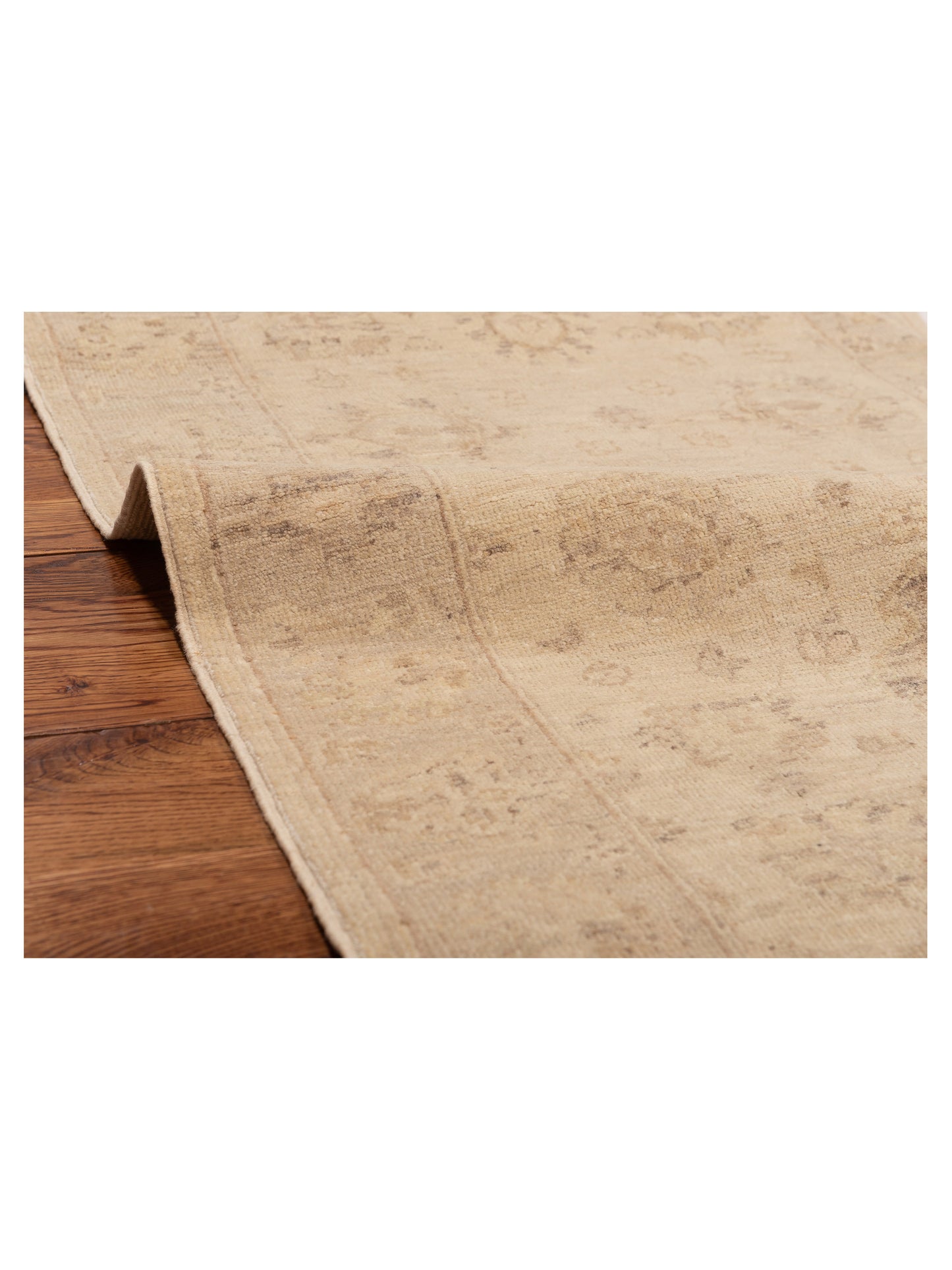 Laila 112604 Ivory Silver 2.7x7.8 Hand Knotted Rug