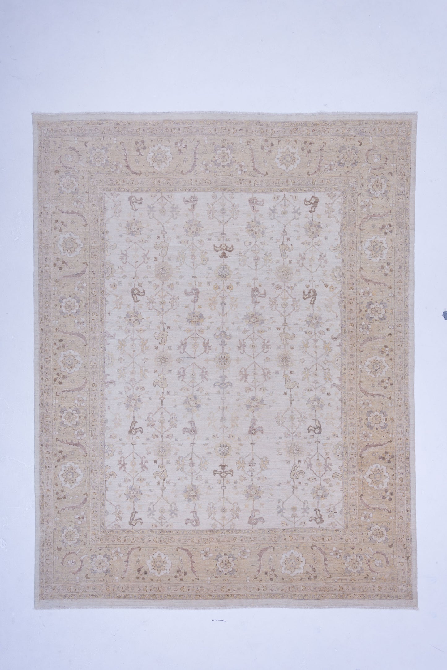 Laila 112623 Ivory Gold 9.11x12.10 Hand Knotted Rug