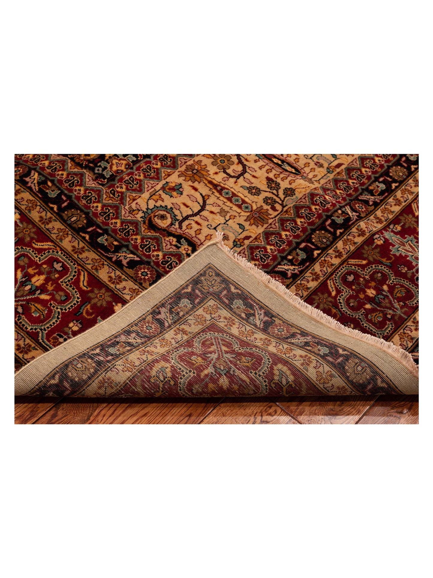 Sivas 112900 Cream Red 9x12.3 Hand Knotted Rug