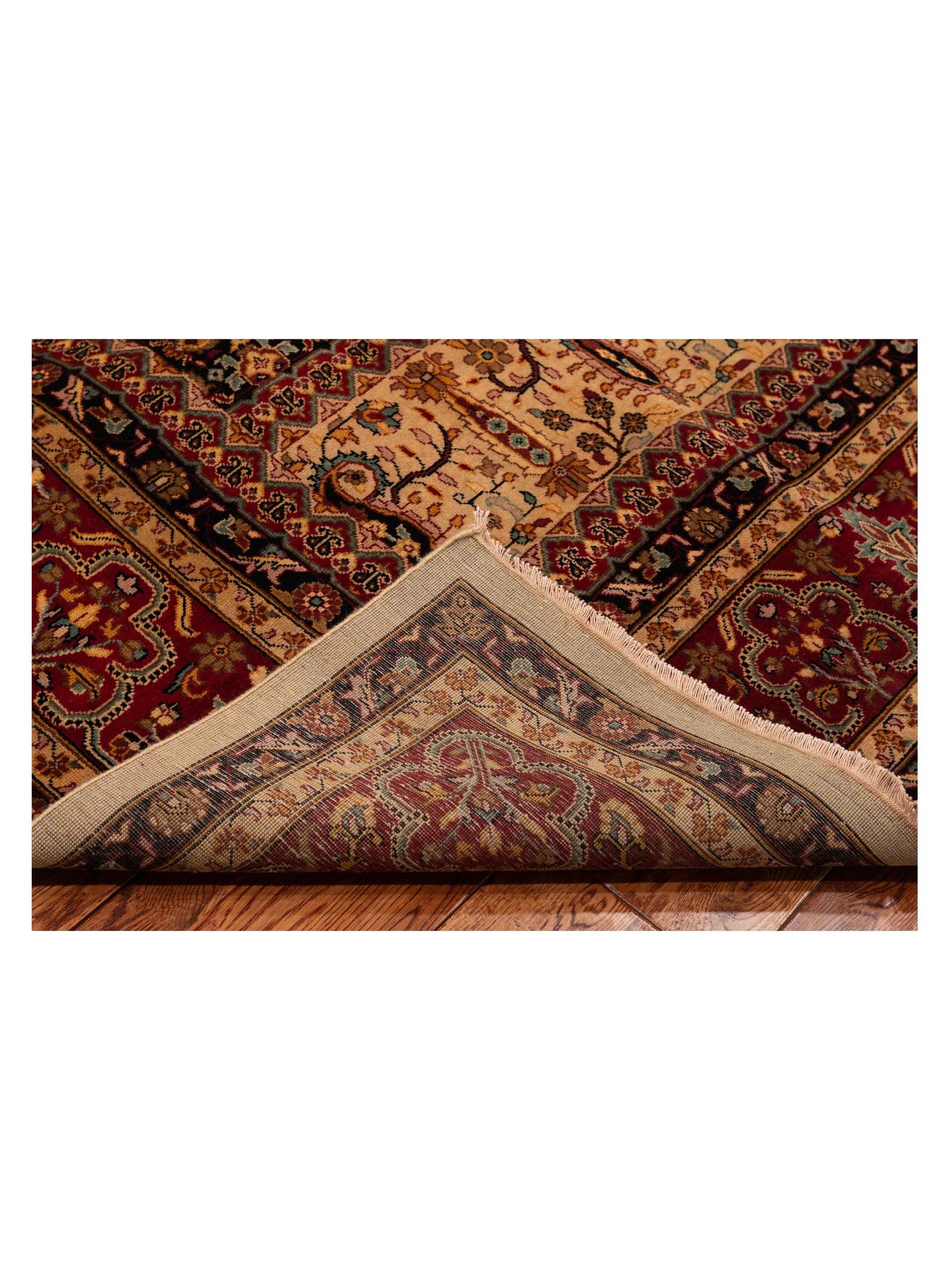 Sivas 112900 Cream Red 9x12.3 Hand Knotted Rug