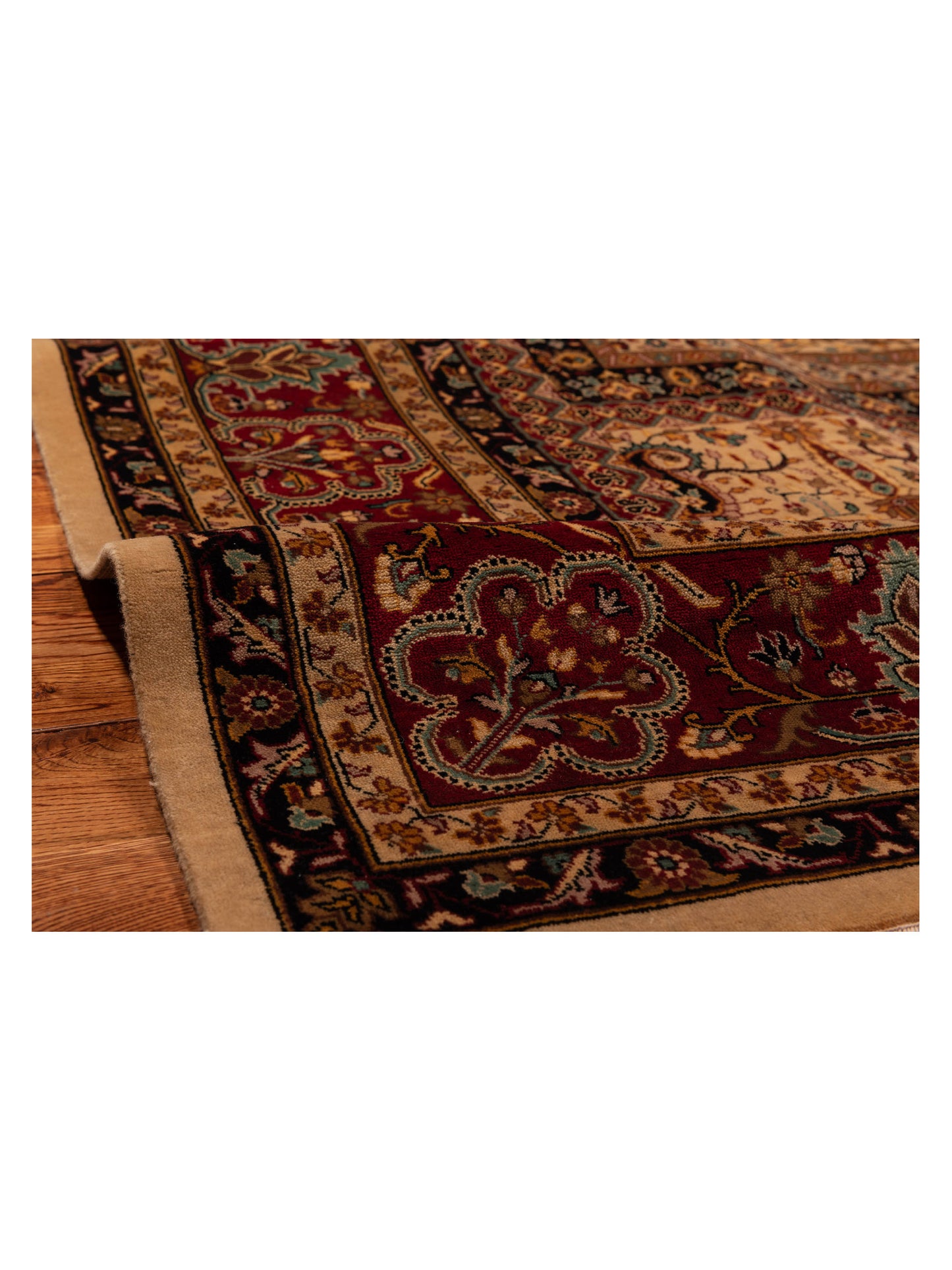 Sivas 112900 Cream Red 9x12.3 Hand Knotted Rug