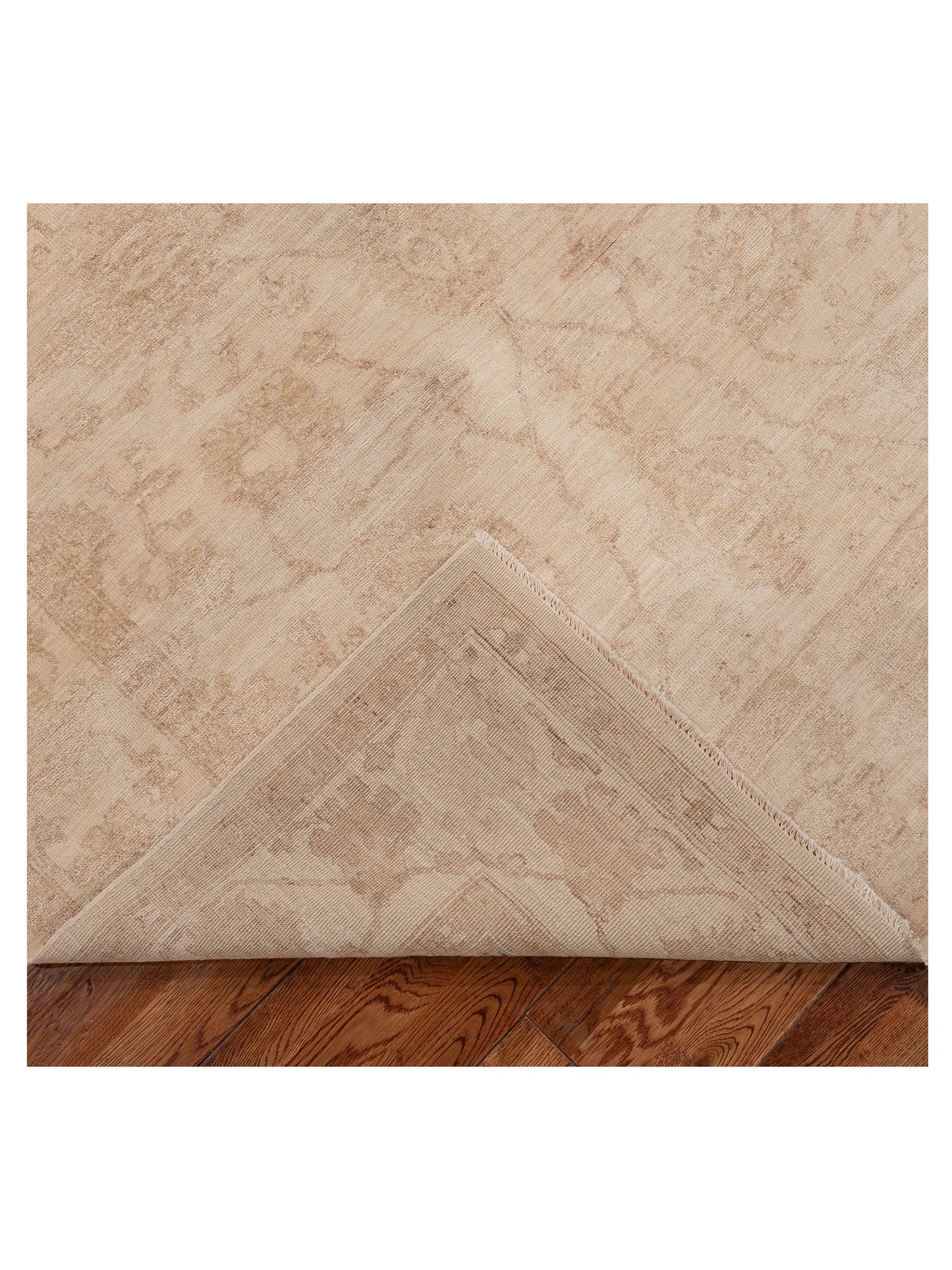 Laila 113096 Ivory Ivory 5.7x7.11 Hand Knotted Rug