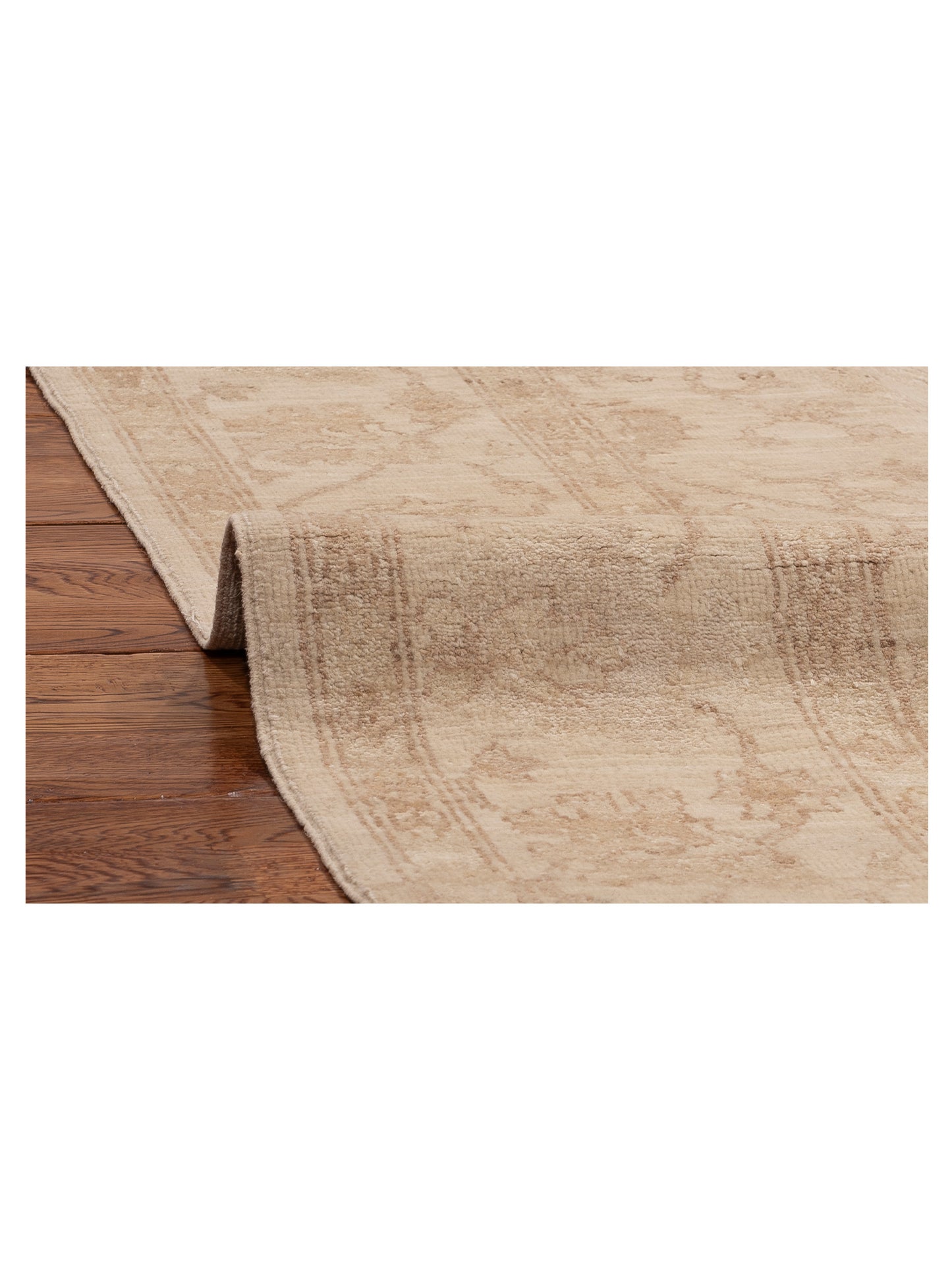 Laila 113098 Ivory Ivory 5.5x8 Hand Knotted Rug