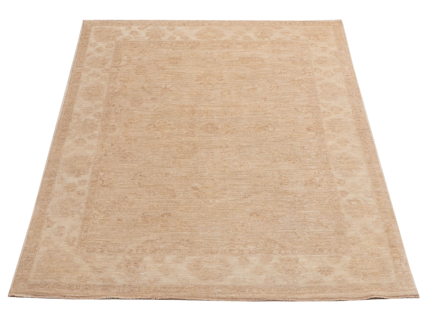 Laila 113110 Silver Brown 5.5x7.9 Hand Knotted Rug