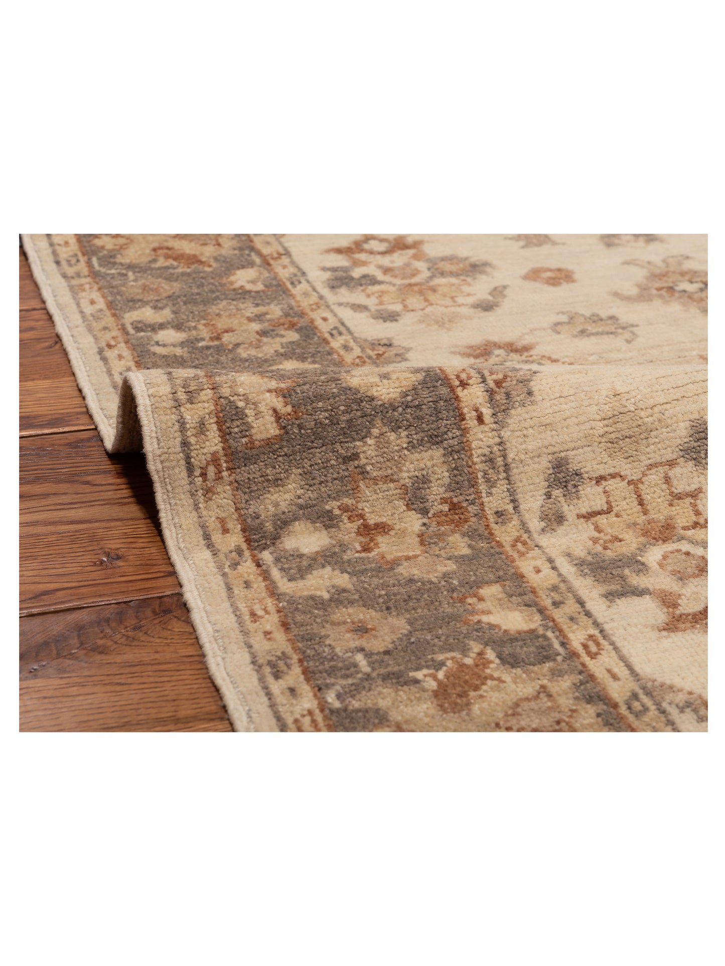 Laila 113139 Ivory Gray 3.1x5.2 Hand Knotted Rug