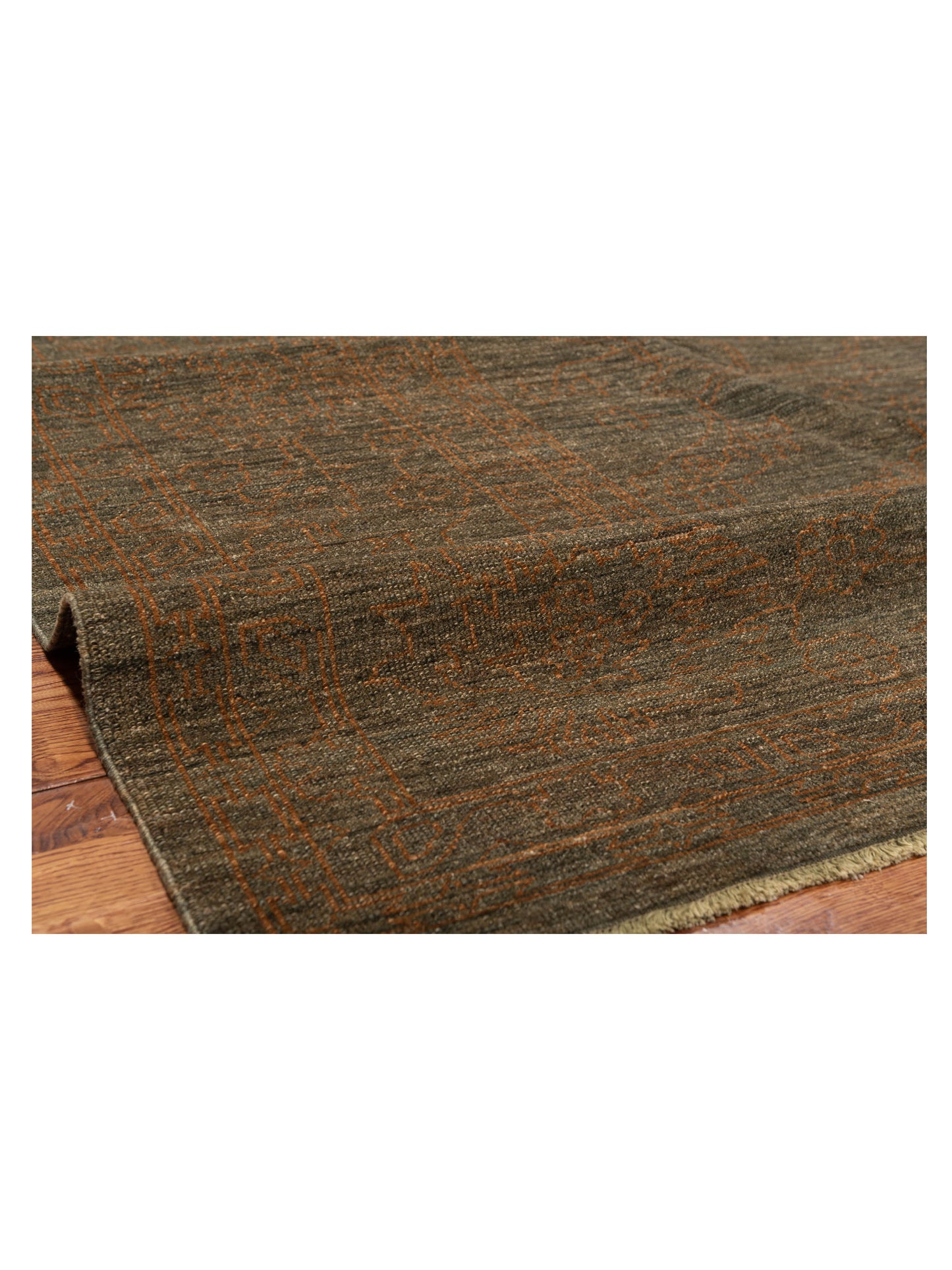 Defne Ruby Teal Green Teal Green  9.3x11.11 Hand Knotted Rug