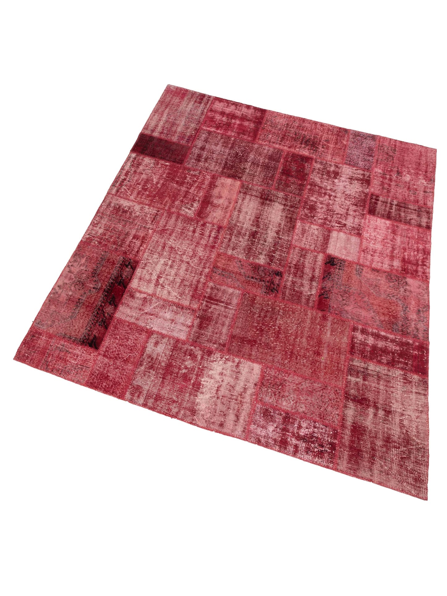 Turkish Vestige Patchwork 114092 Red 8x10 Hand Knotted Rug