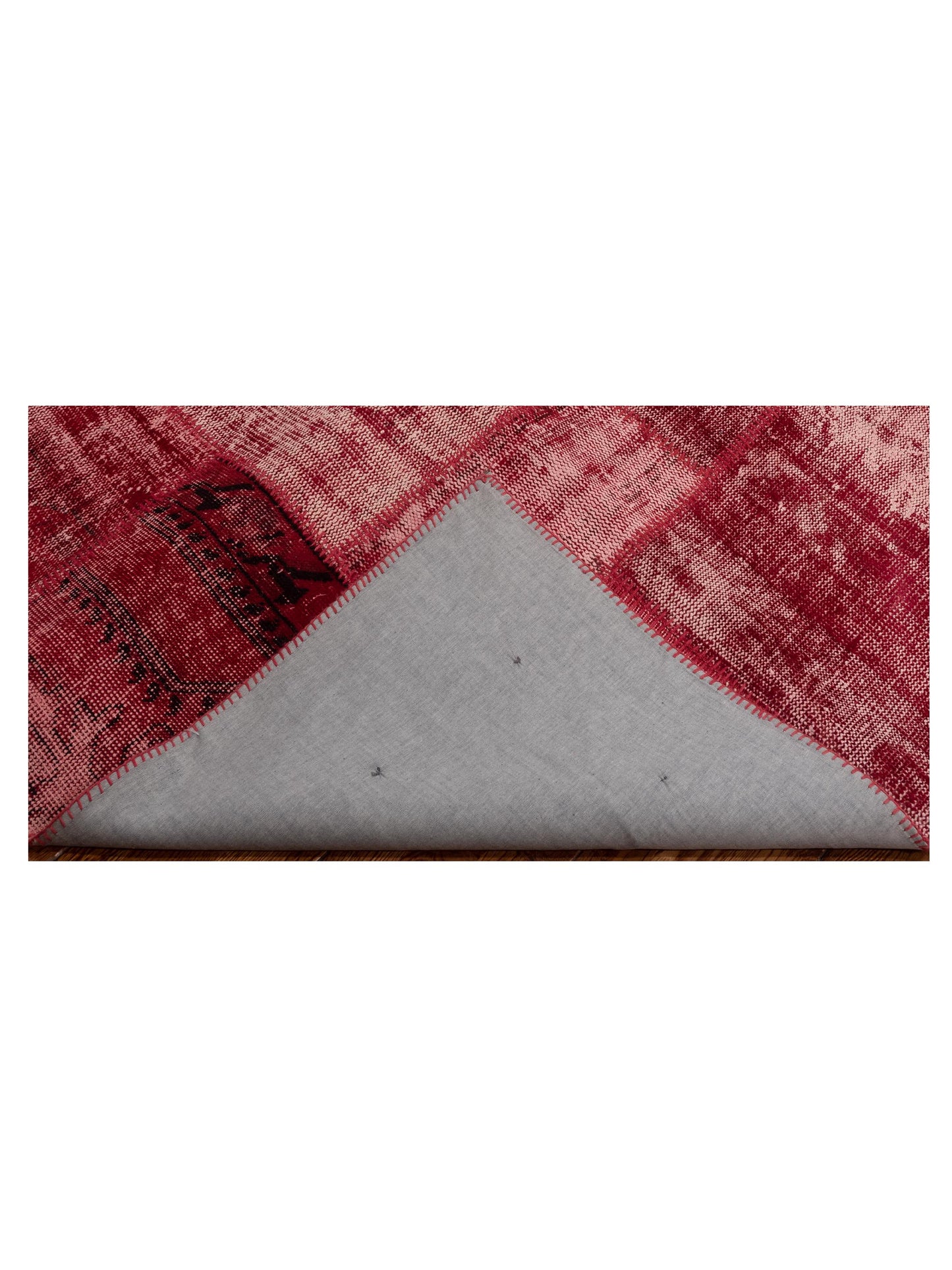 Turkish Vestige Patchwork 114092 Red 8x10 Hand Knotted Rug