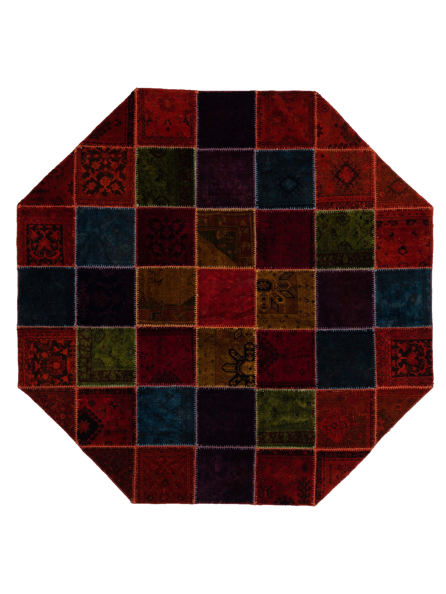 Pasha Turkish Vestige Patchwork  Multi  Contemporary