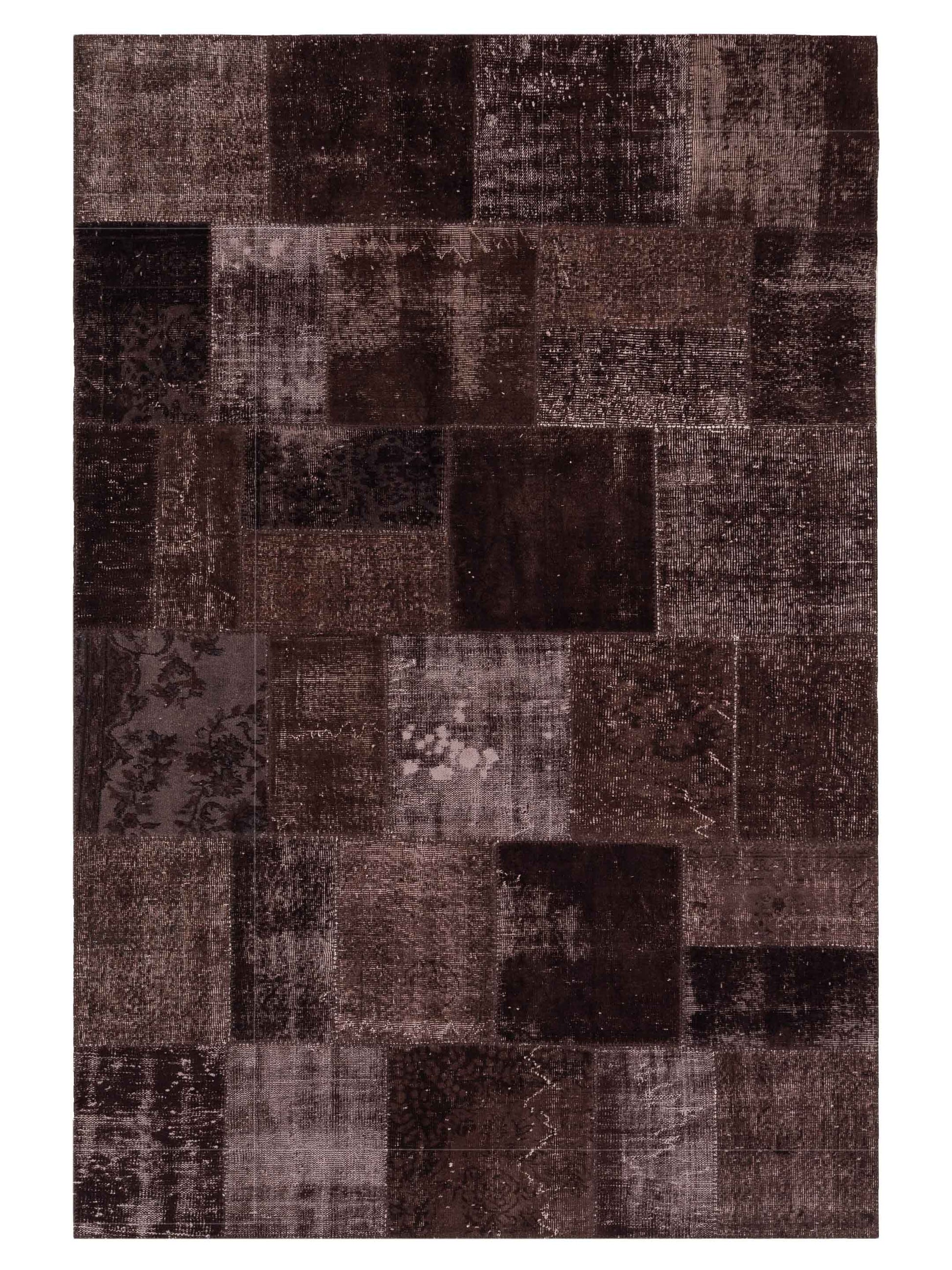 Pasha Turkish Vestige Patchwork  Dark Brown  Contemporary