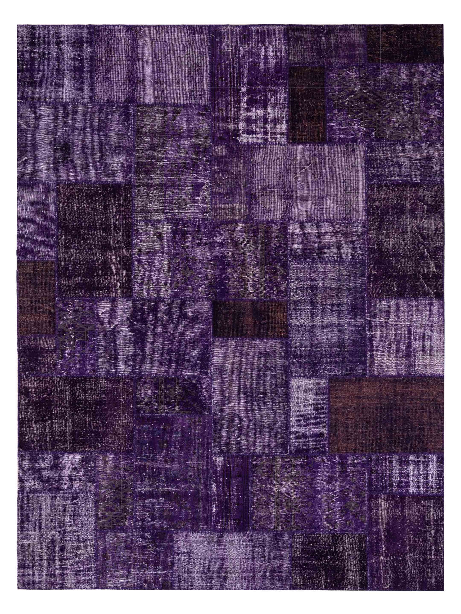 Pasha Turkish Vestige Patchwork  Purple  Contemporary