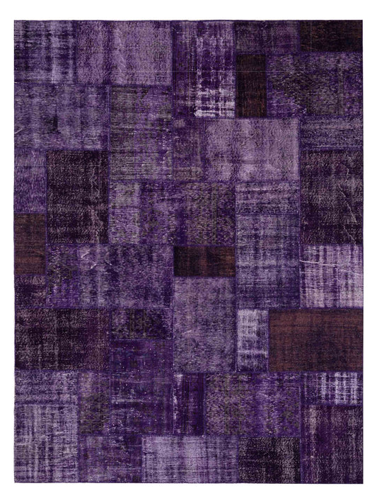 Pasha Turkish Vestige Patchwork  Purple  Contemporary