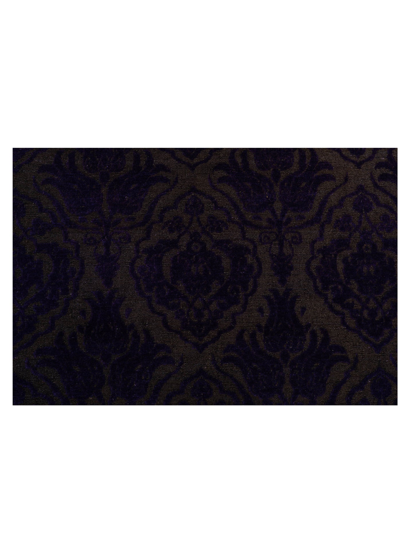 Color Bouquet 114935 Charcoal Purple 6.7x9.4 Hand Knotted Rug