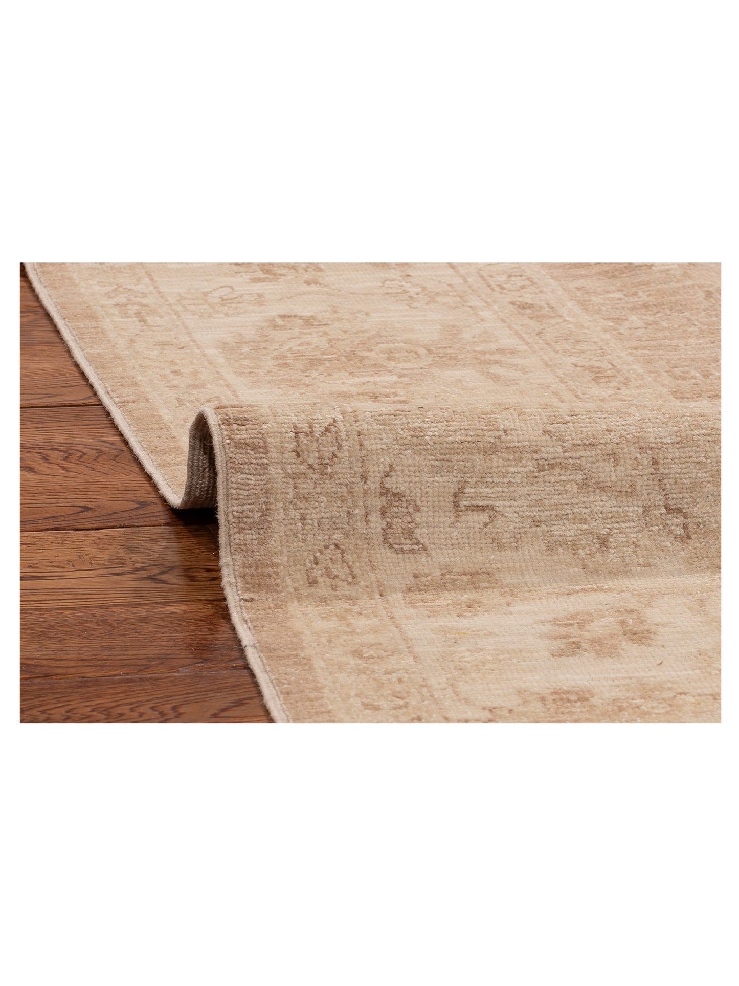 Laila 115189 Brown Ivory 5.9x7.8 Hand Knotted Rug
